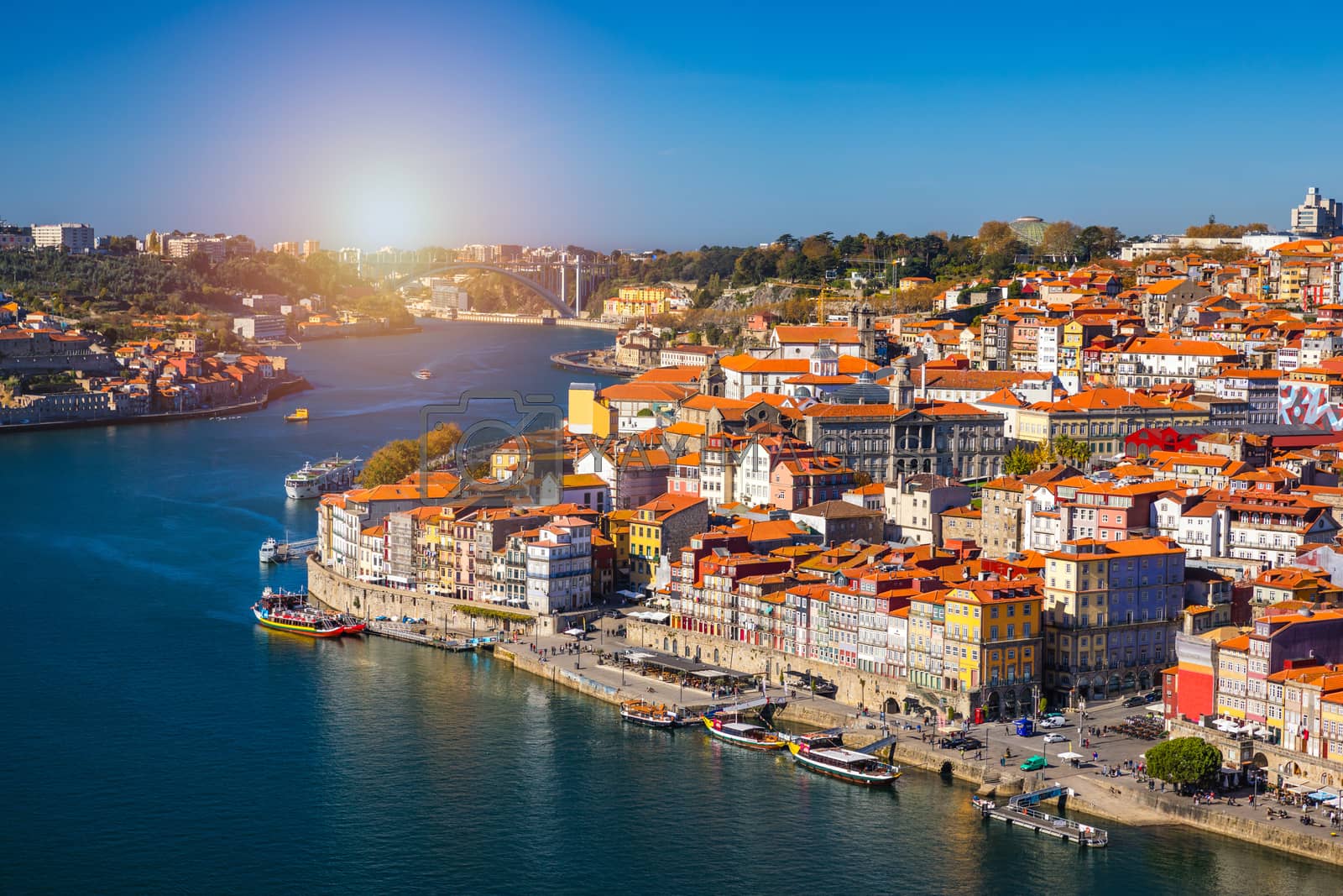 Royalty free image of Porto, Portugal old town on the Douro River. Oporto panorama. by DaLiu