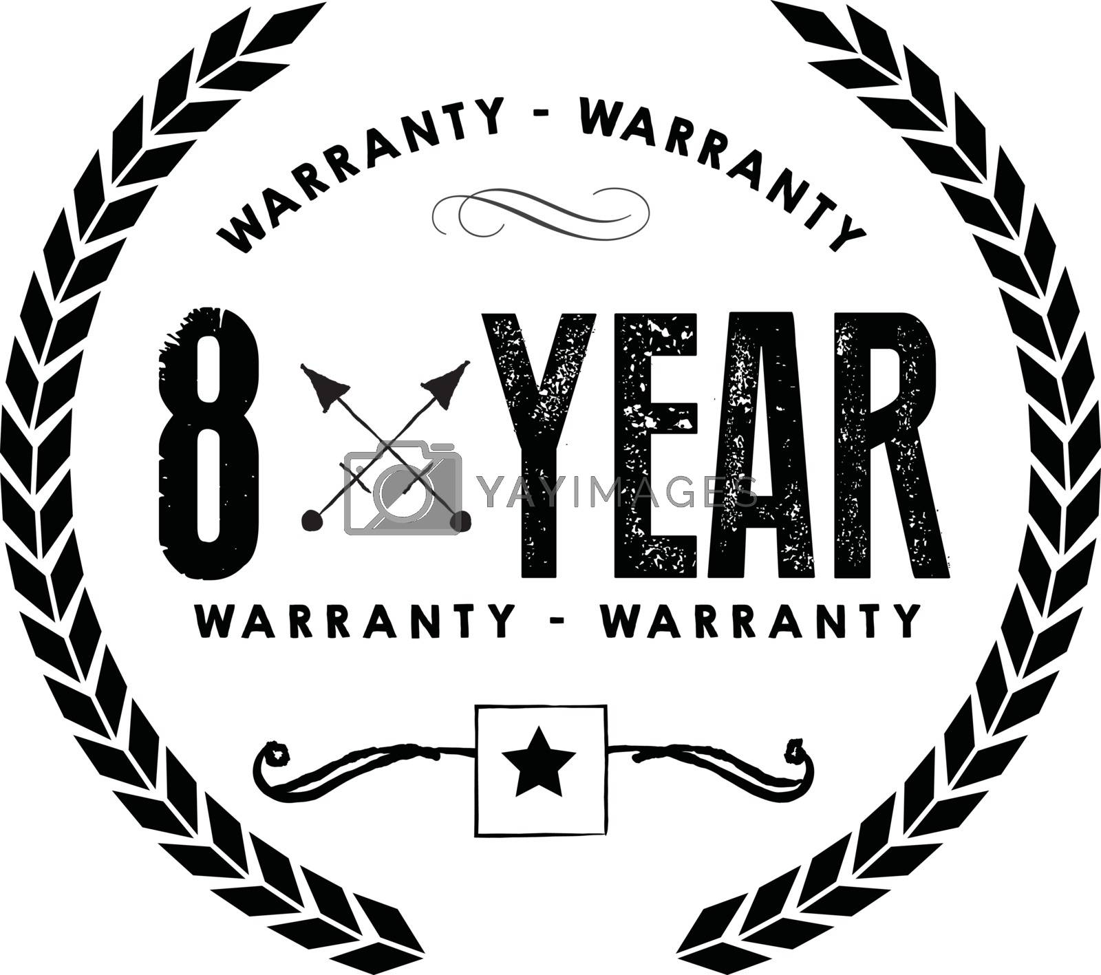 Royalty free image of 8 years warranty illustration by teguh_jam@yahoo.com