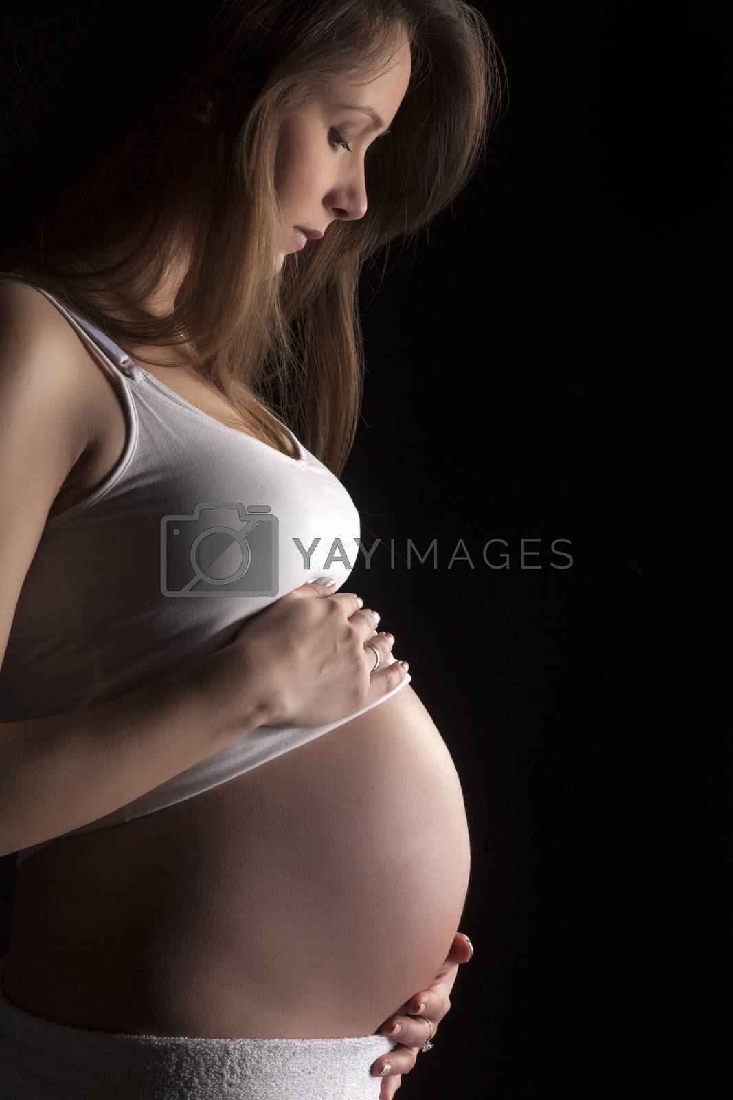 Royalty free image of portrait of the pregnant woman by Vladimirfloyd