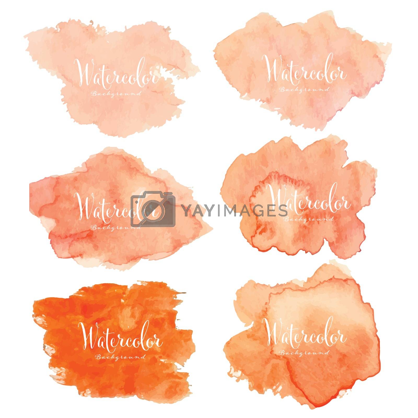 Royalty free image of Abstract watercolor background. Watercolor element for card. Vector illustration. by Oneywhy