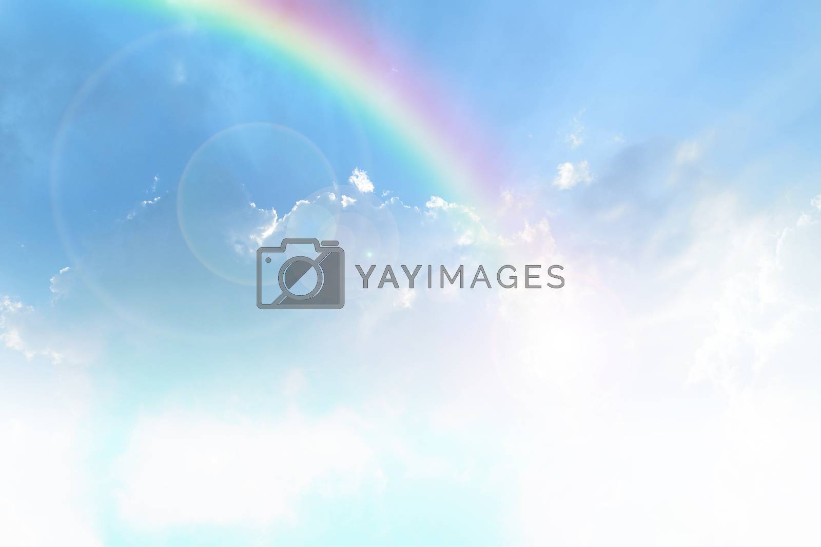 Royalty free image of Blue sky and white cloud by PongMoji