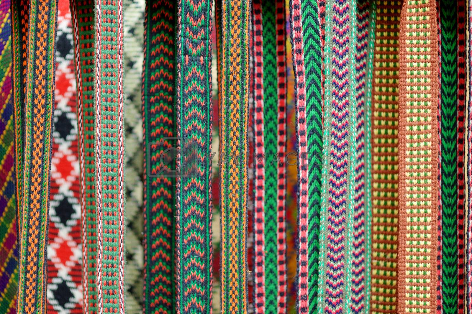 Royalty free image of Detail of a traditional Lithuanian weave by maximkabb