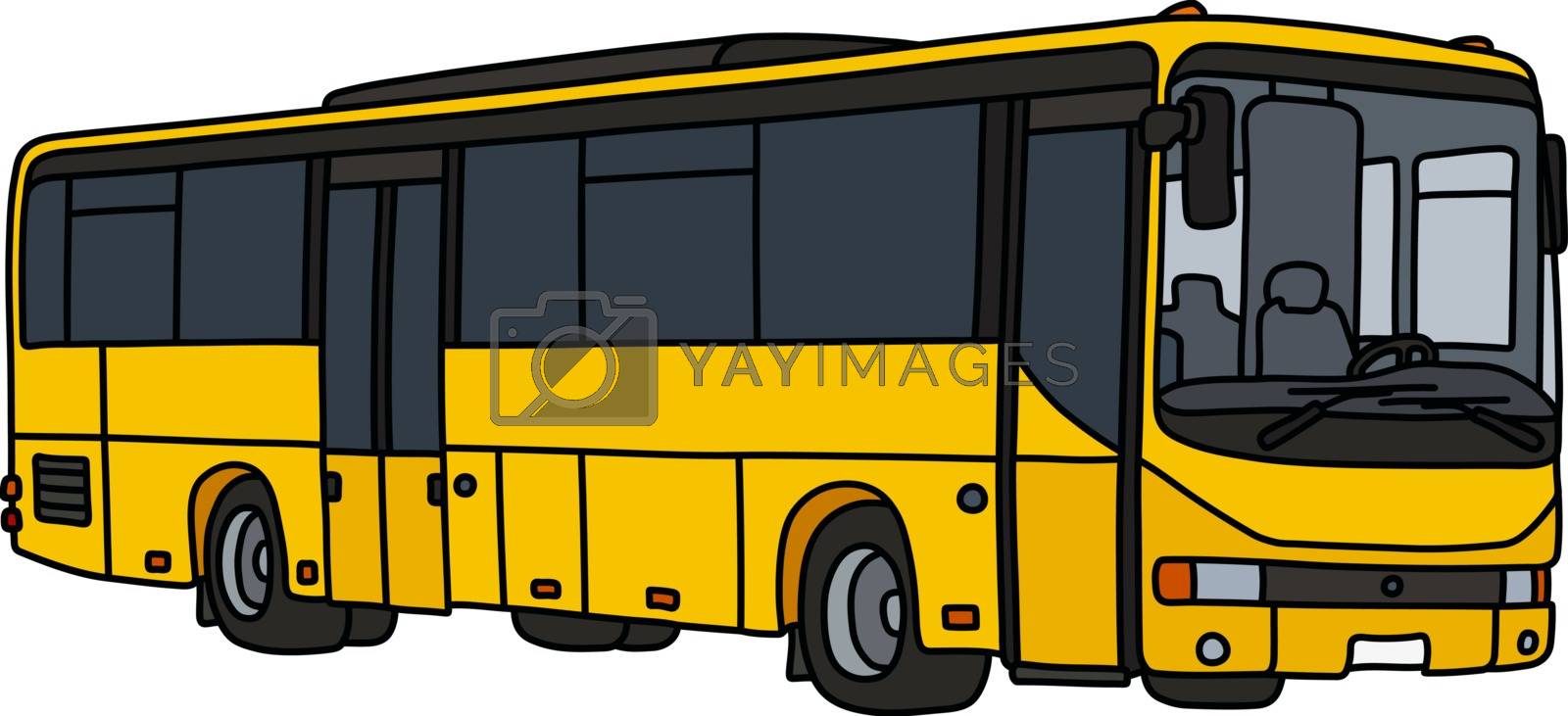 Royalty free image of The yellow touristic bus by vostal