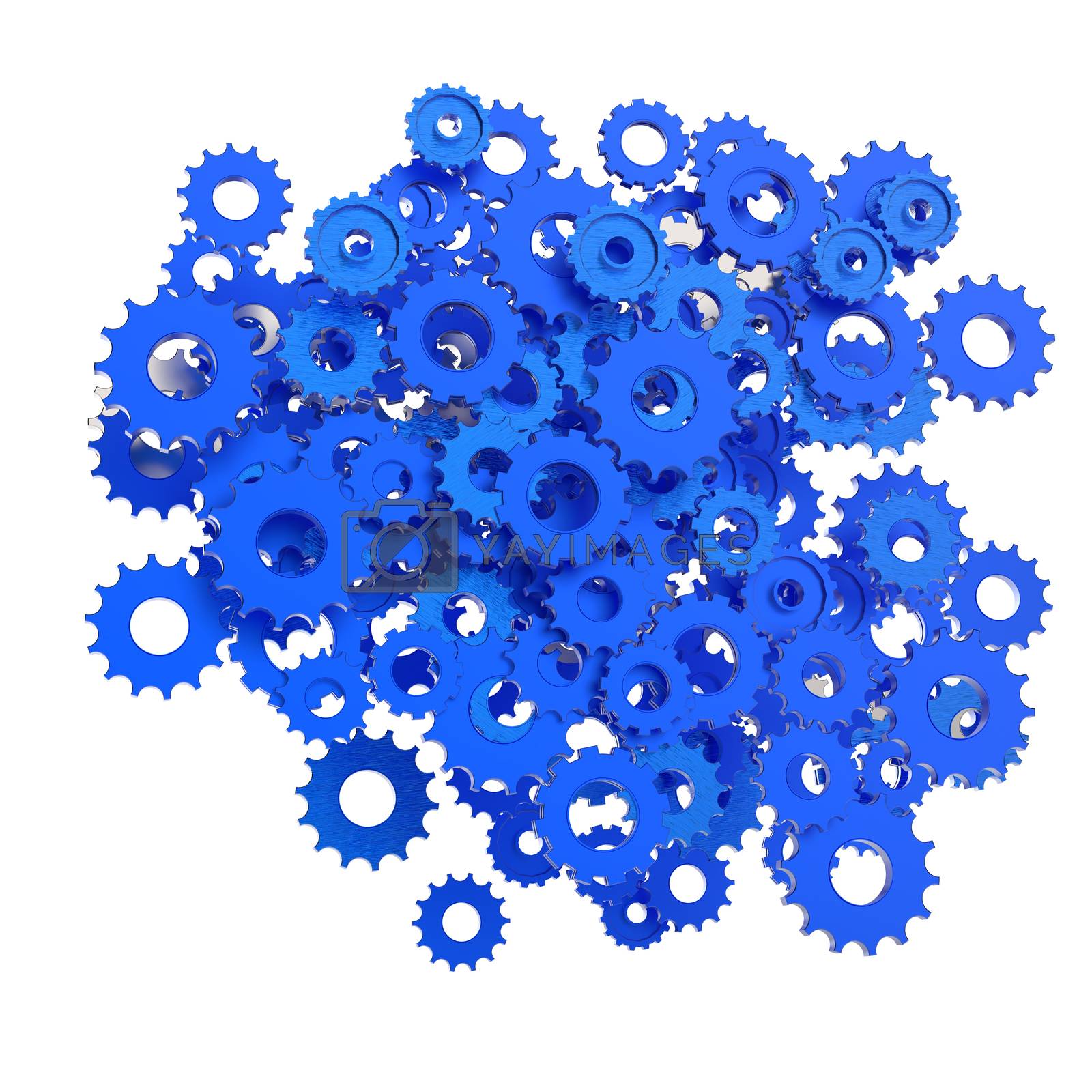 Royalty free image of 3d cog gear on white background  by everythingpossible