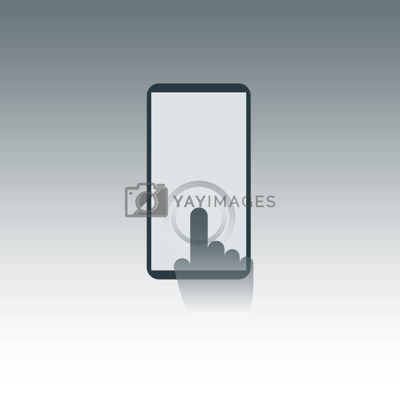 Royalty free image of TouchScreen by Chiamsakul