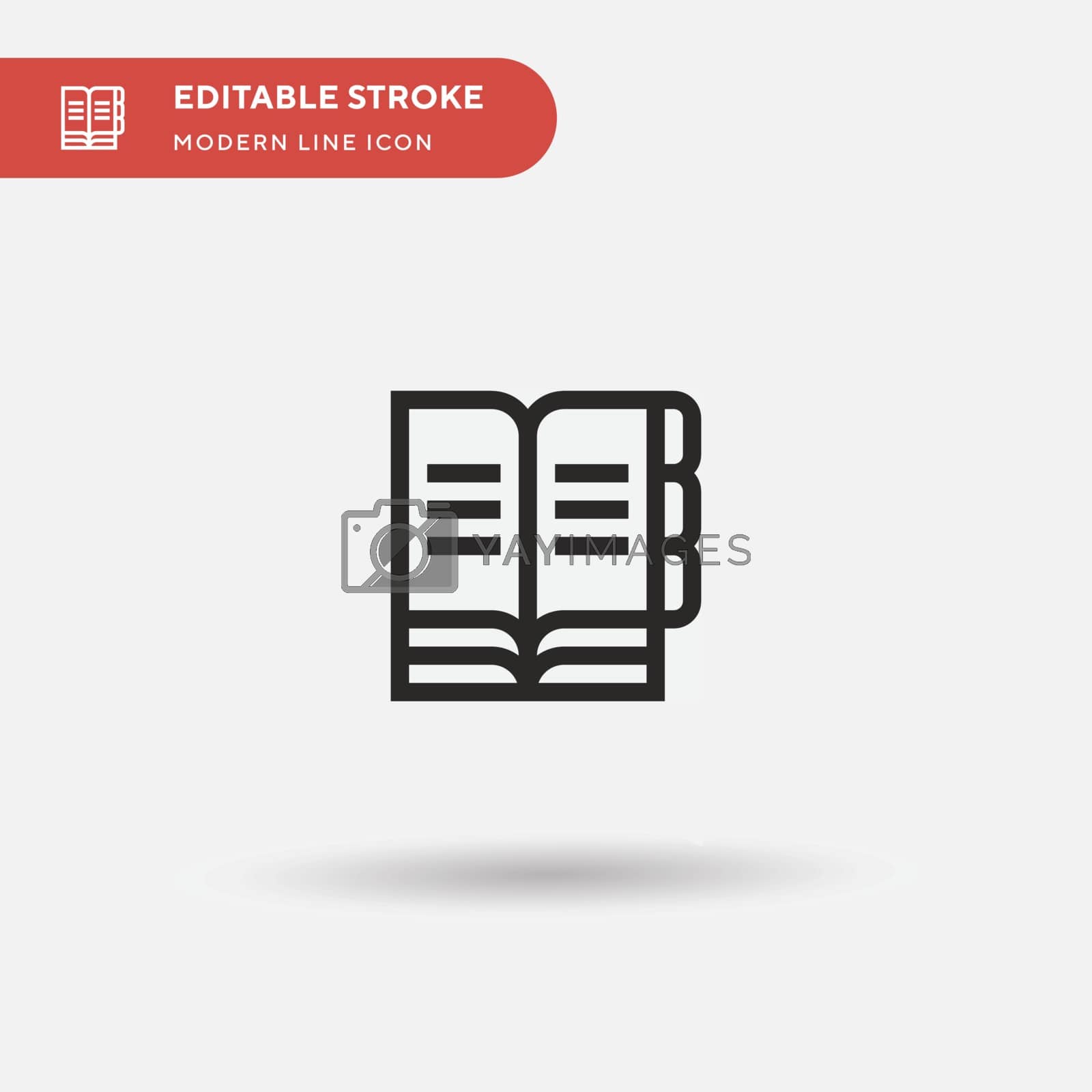 Royalty free image of Agenda Simple vector icon. Illustration symbol design template f by guapoo