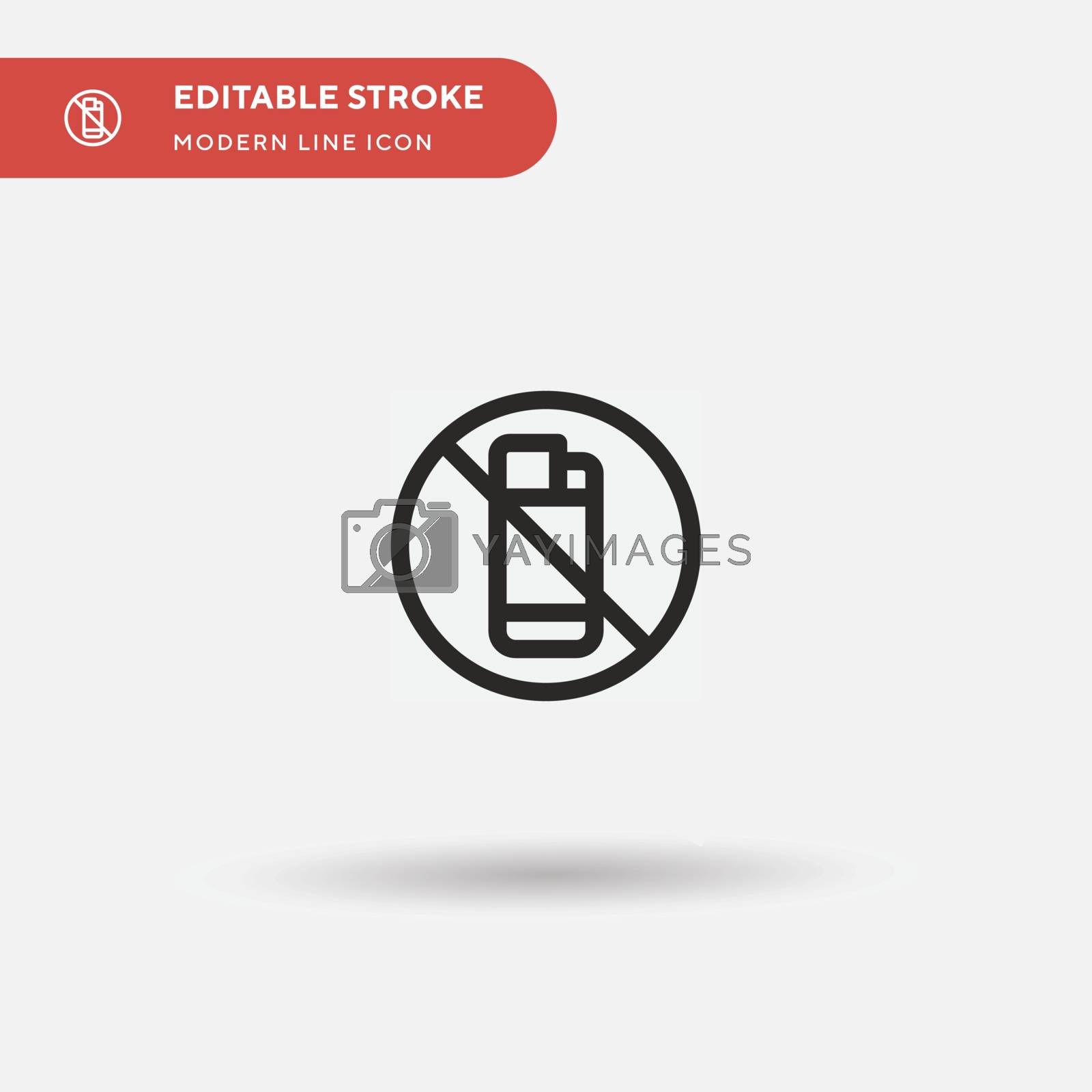 Royalty free image of Forbidden Simple vector icon. Illustration symbol design templat by guapoo