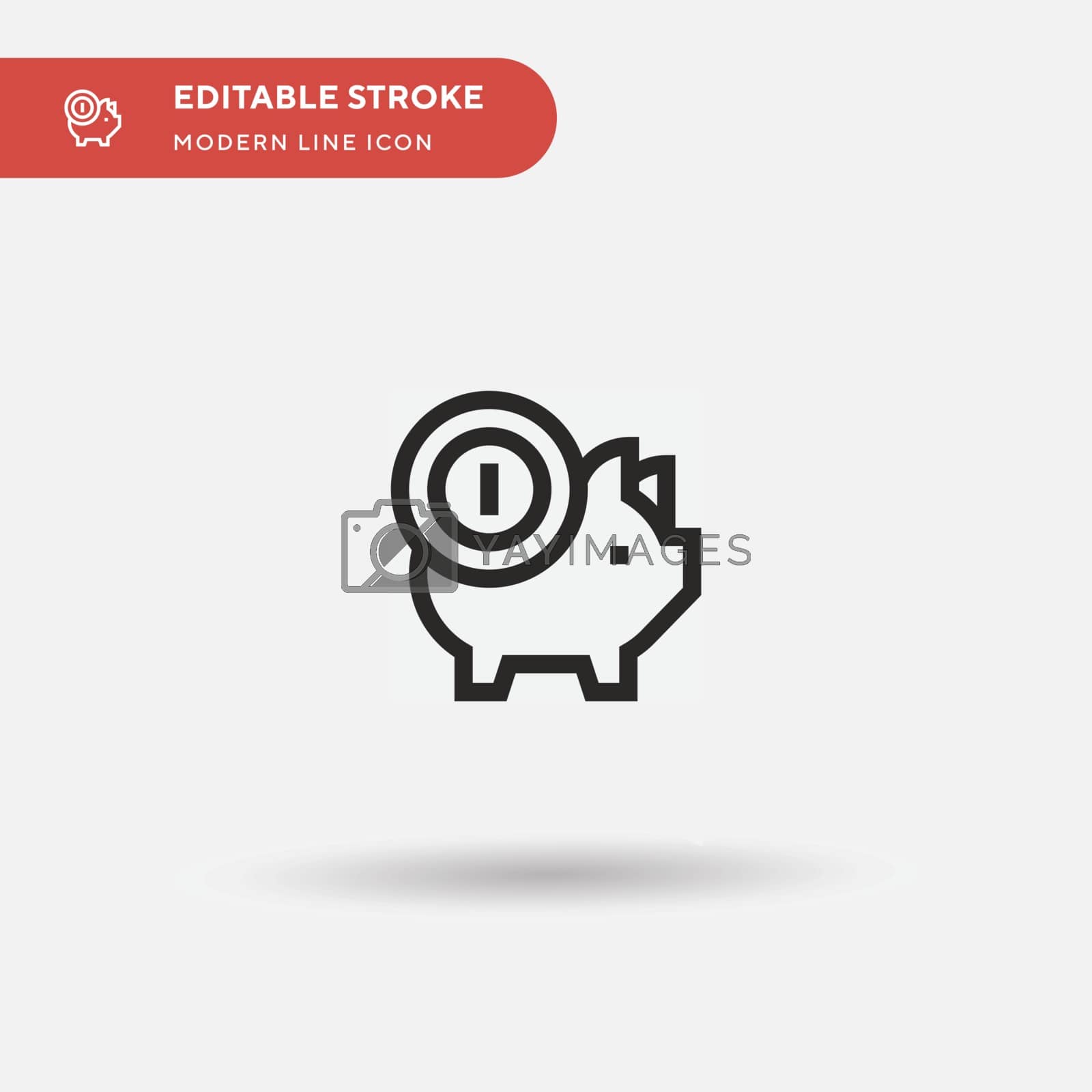 Royalty free image of Savings Simple vector icon. Illustration symbol design template  by guapoo