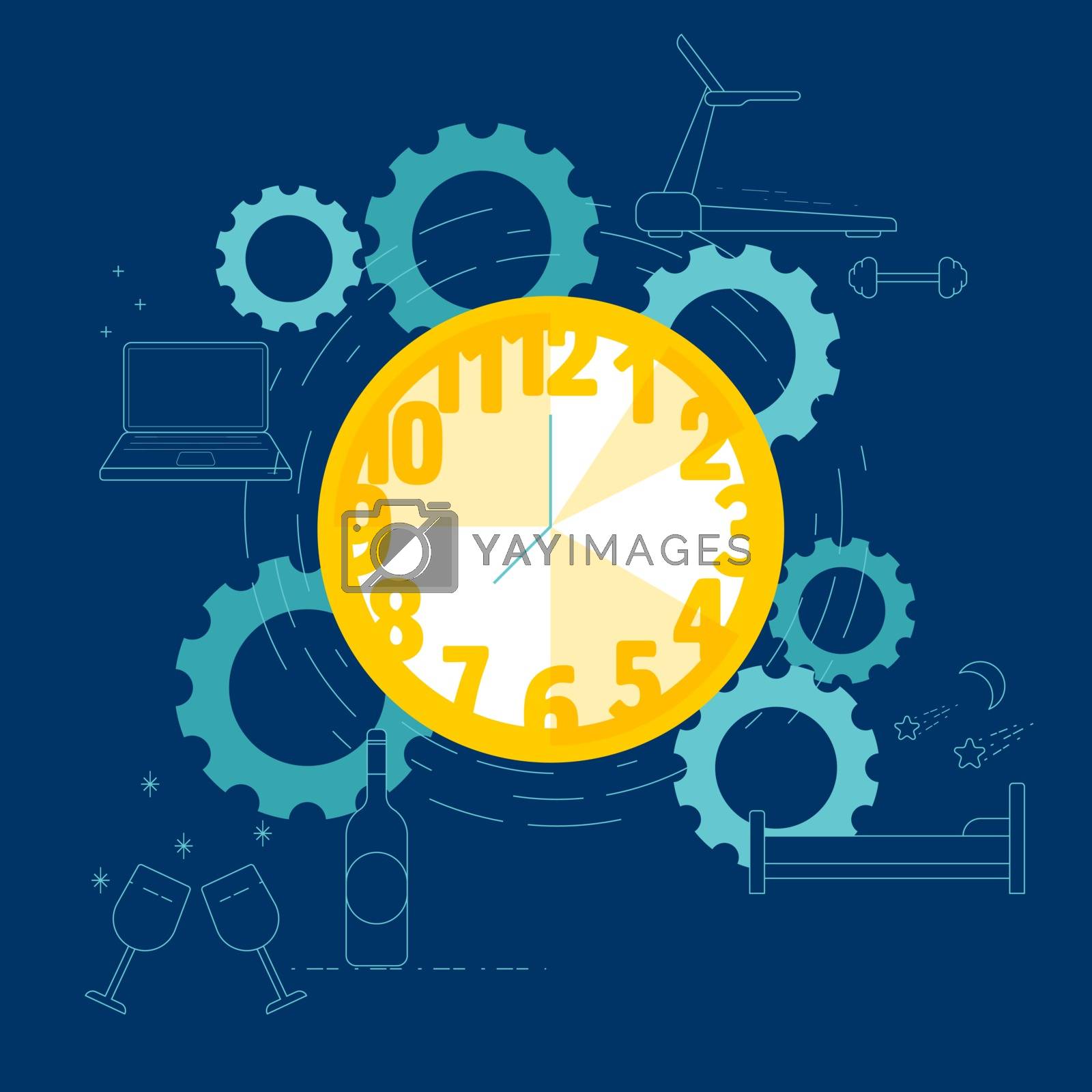 Royalty free image of TimeManagement by Chiamsakul