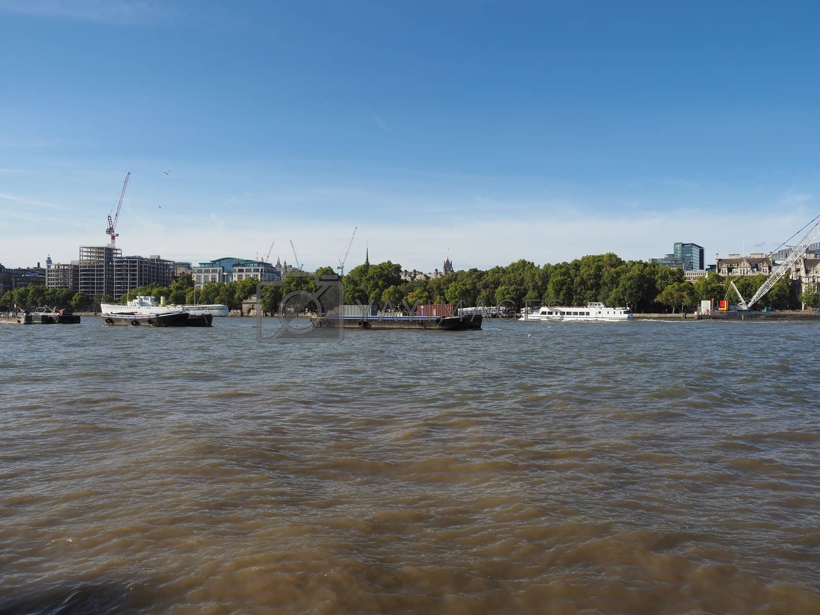 Royalty free image of River Thames in London by claudiodivizia