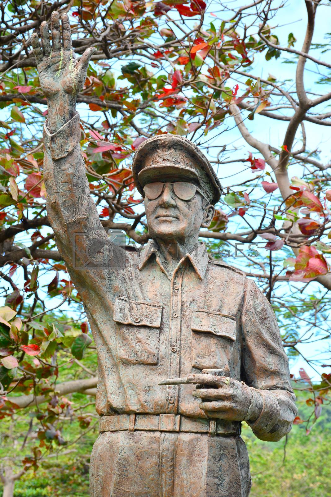 Royalty free image of General Douglas MacArthur statue at Corregidor island in Cavite, by imwaltersy