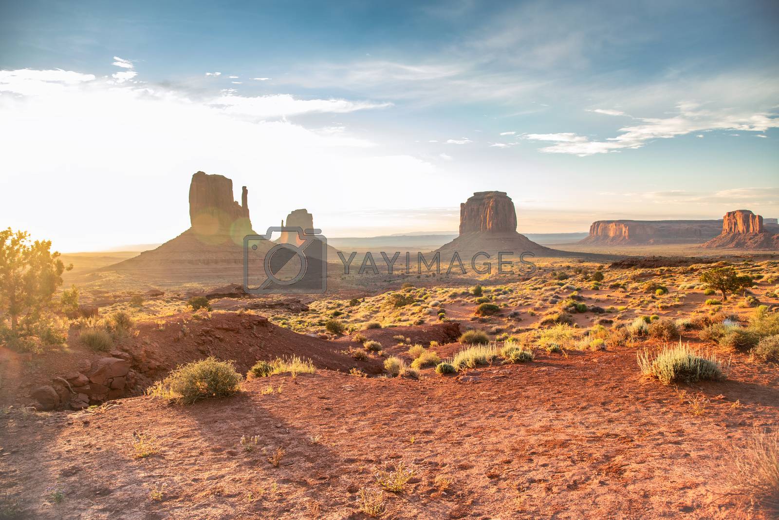 Royalty free image of Sunset in the monument valley, Arizona by jovannig