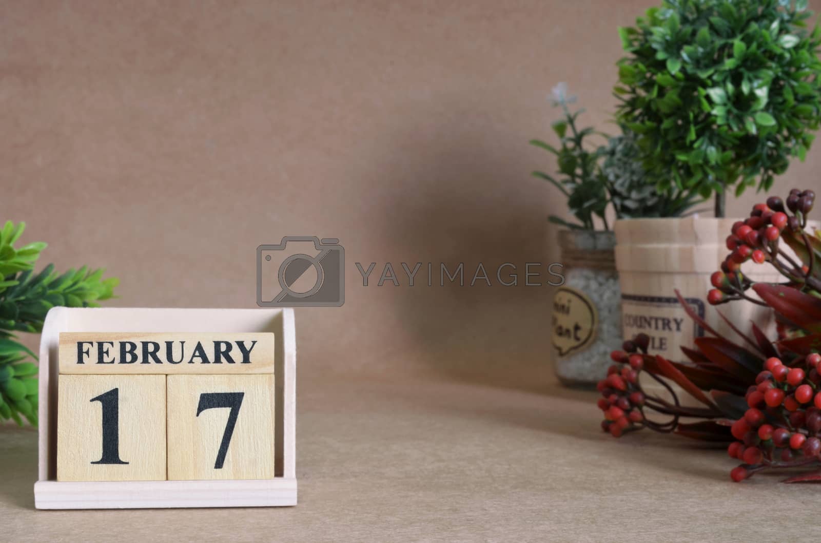 Royalty free image of February 17 by Mrfrost