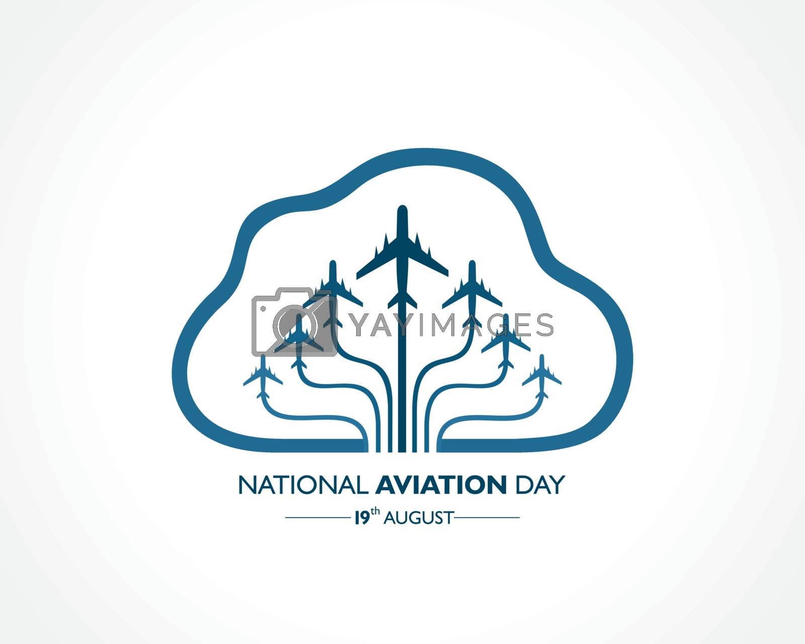 Royalty free image of National Aviation Day which is Celebrated in United States in August 19 by graphicsdunia4you