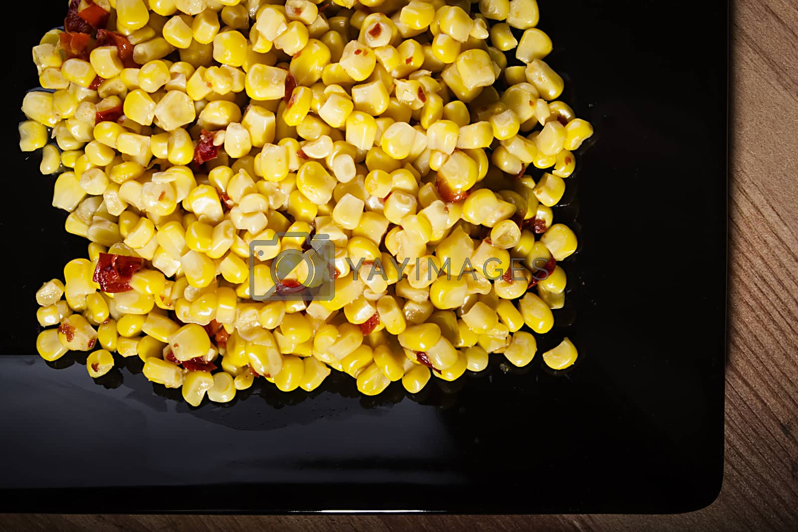 Royalty free image of Canned Corn with Pepper by VIPDesignUSA