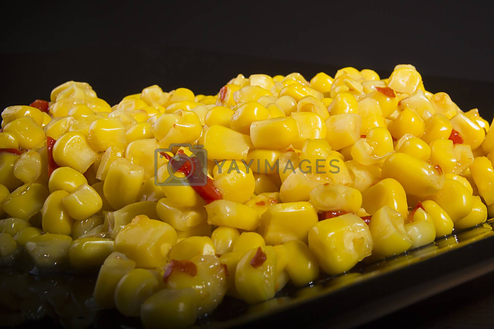 Royalty free image of Canned Corn with Pepper by VIPDesignUSA