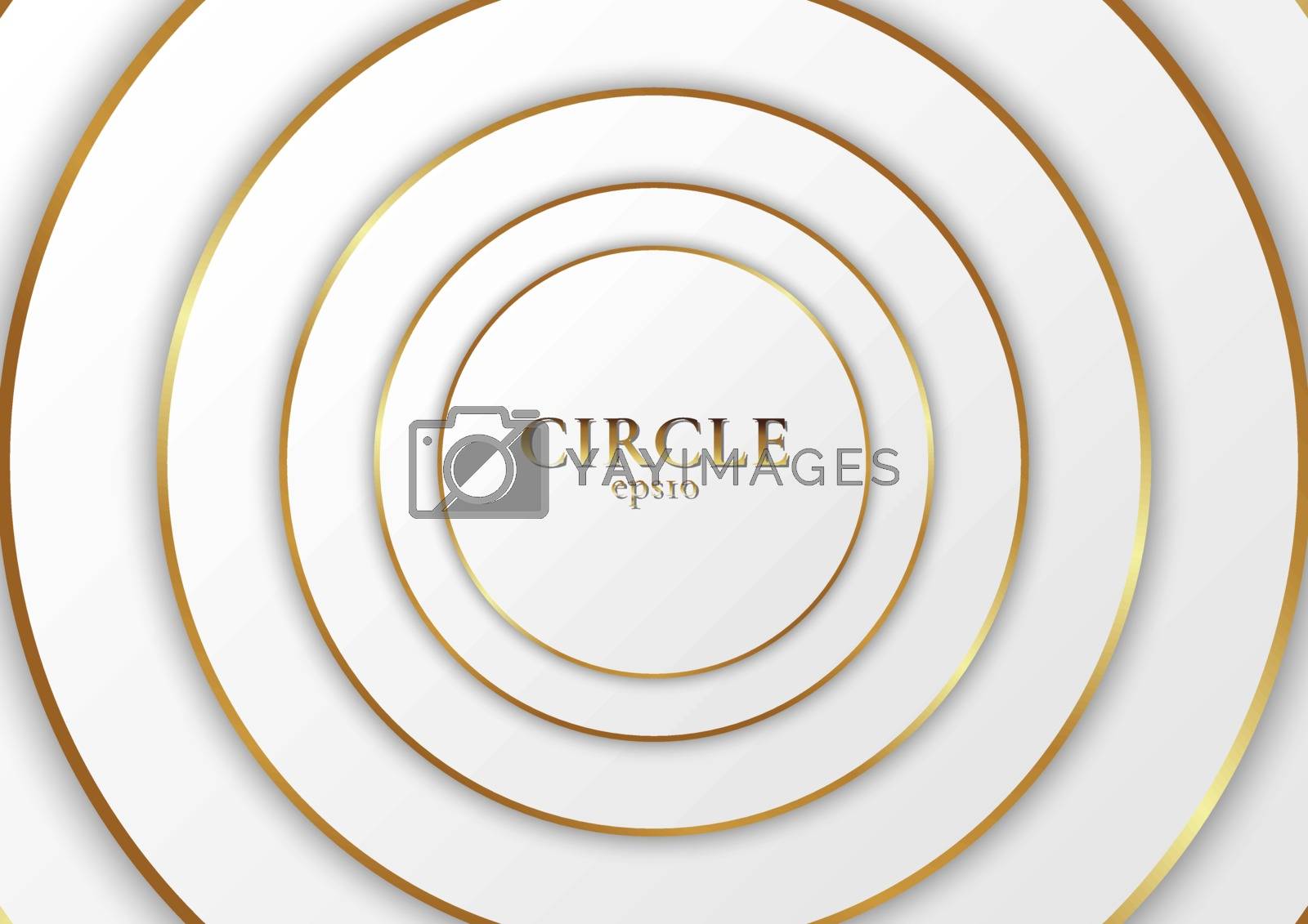 Royalty free image of Abstract background elegant modern white circle shape design wit by phochi
