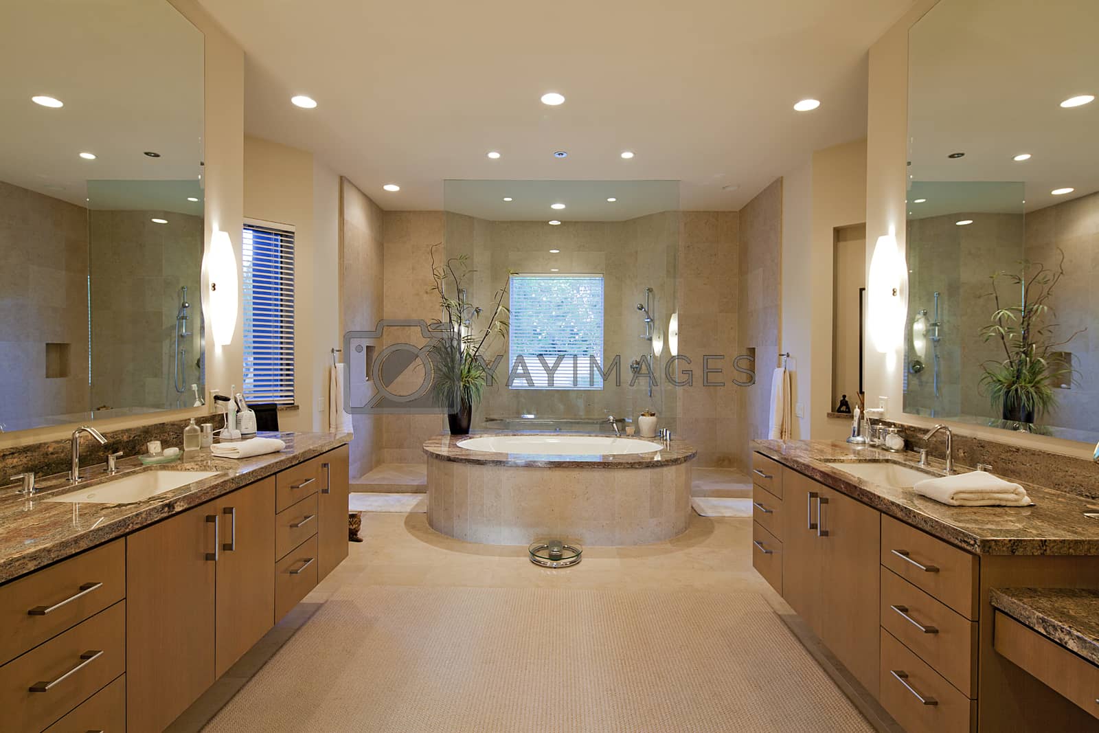 Royalty free image of Luxurious bathroom in mansion by moodboard
