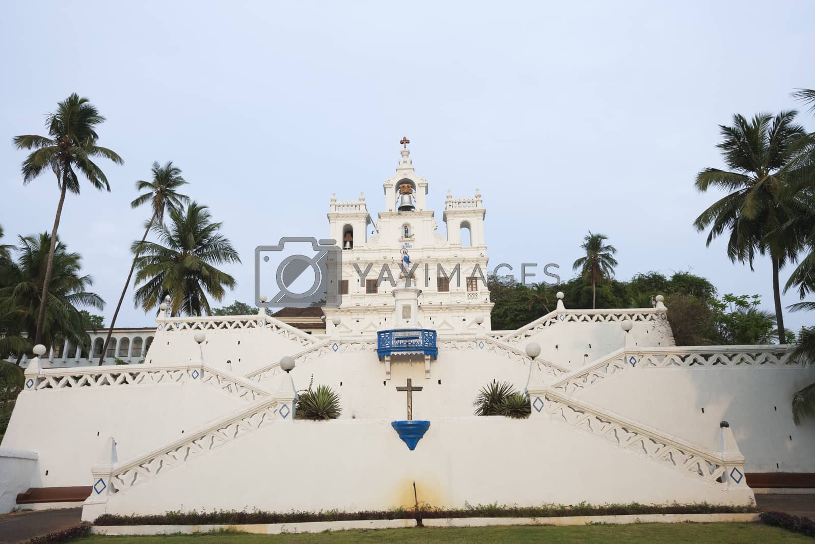 Royalty free image of Low angle view of Our Lady Of the Immaculate Conception Church, Panajim, Goa, India by moodboard