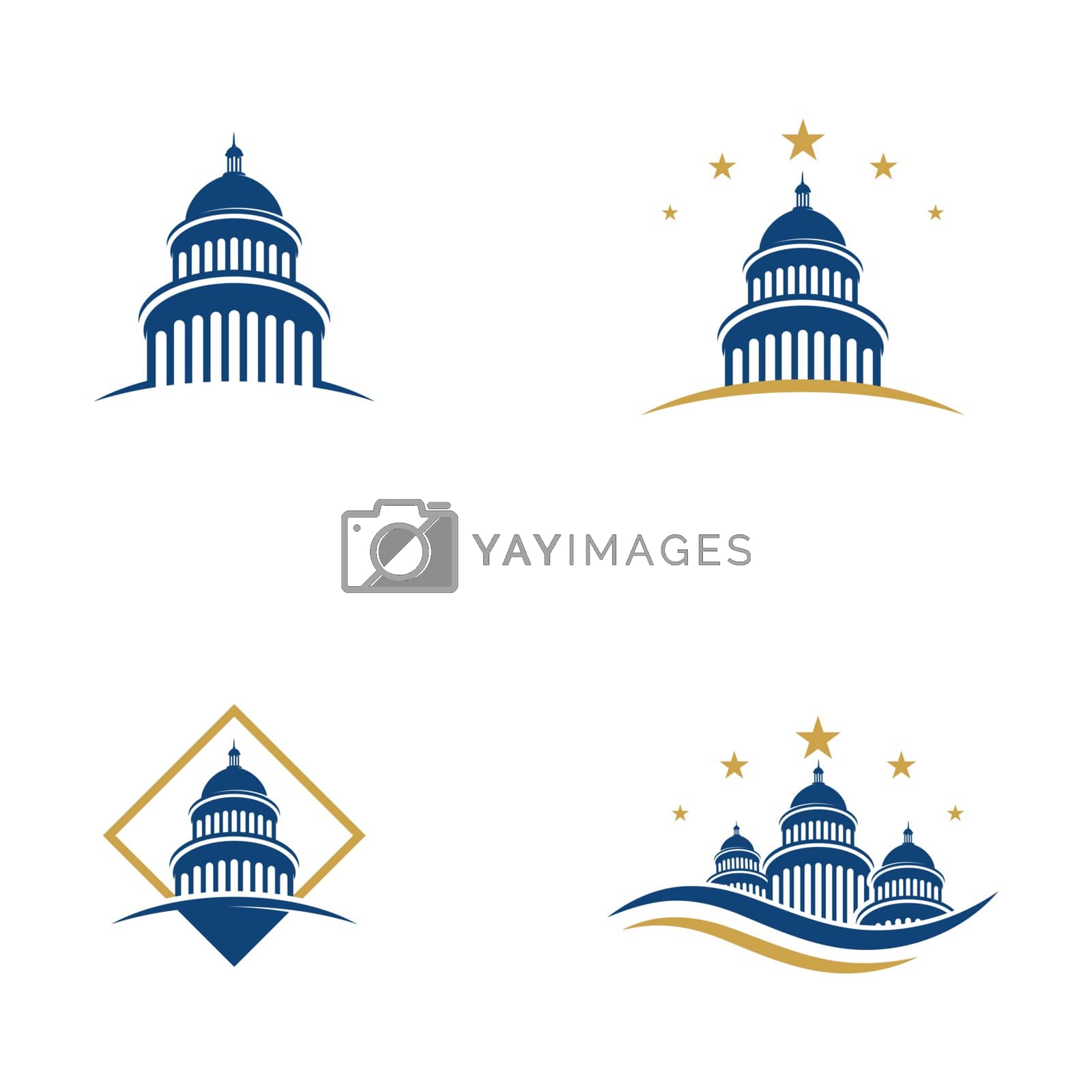 Royalty free image of Capitol vector icon illustration by Elaelo