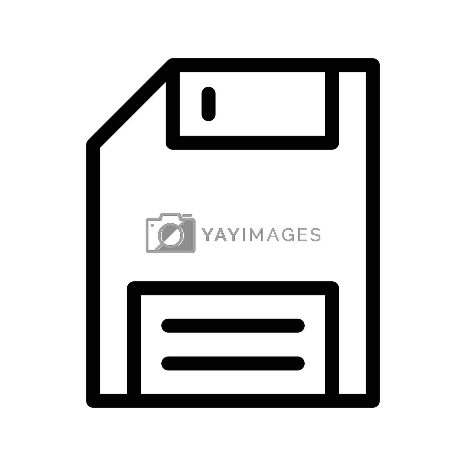 Royalty free image of diskette by vectorstall