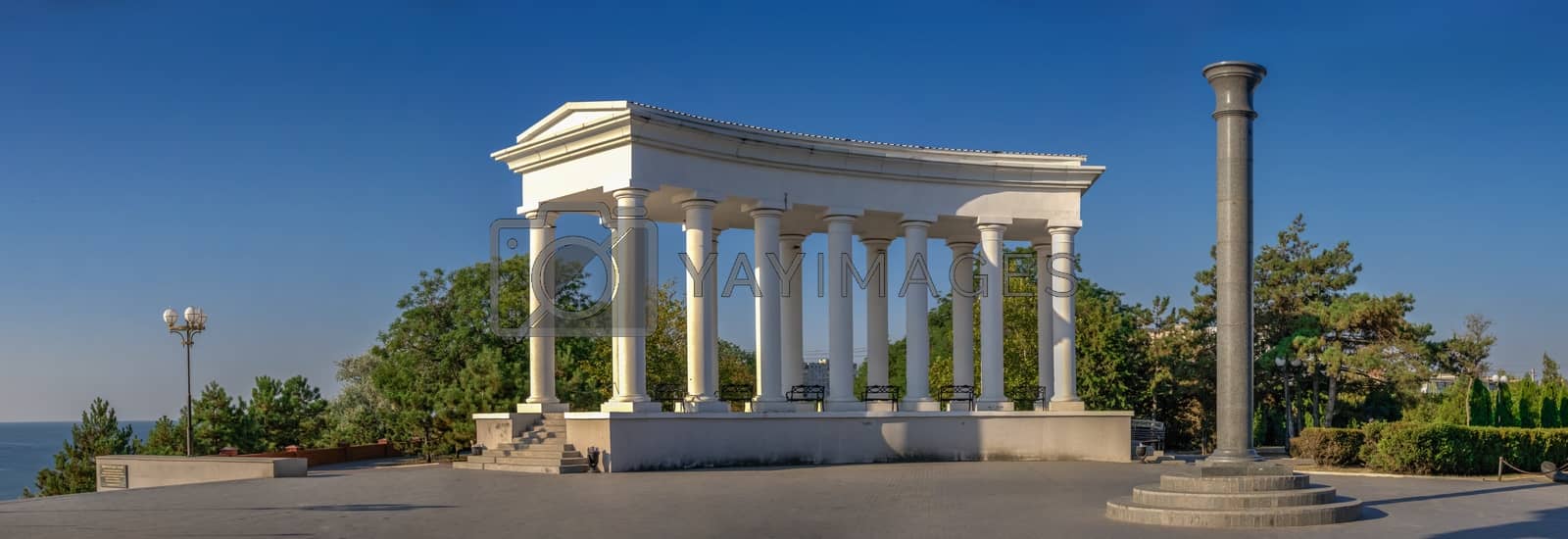 Royalty free image of Colonnade in Chernomorsk, Ukraine by Multipedia