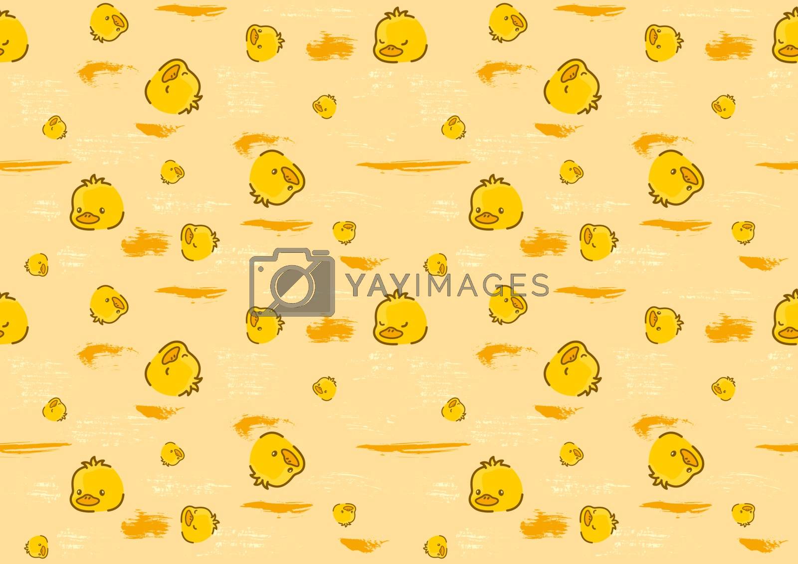 Royalty free image of Seamless Baby Pattern with Duck by illustratorCZ