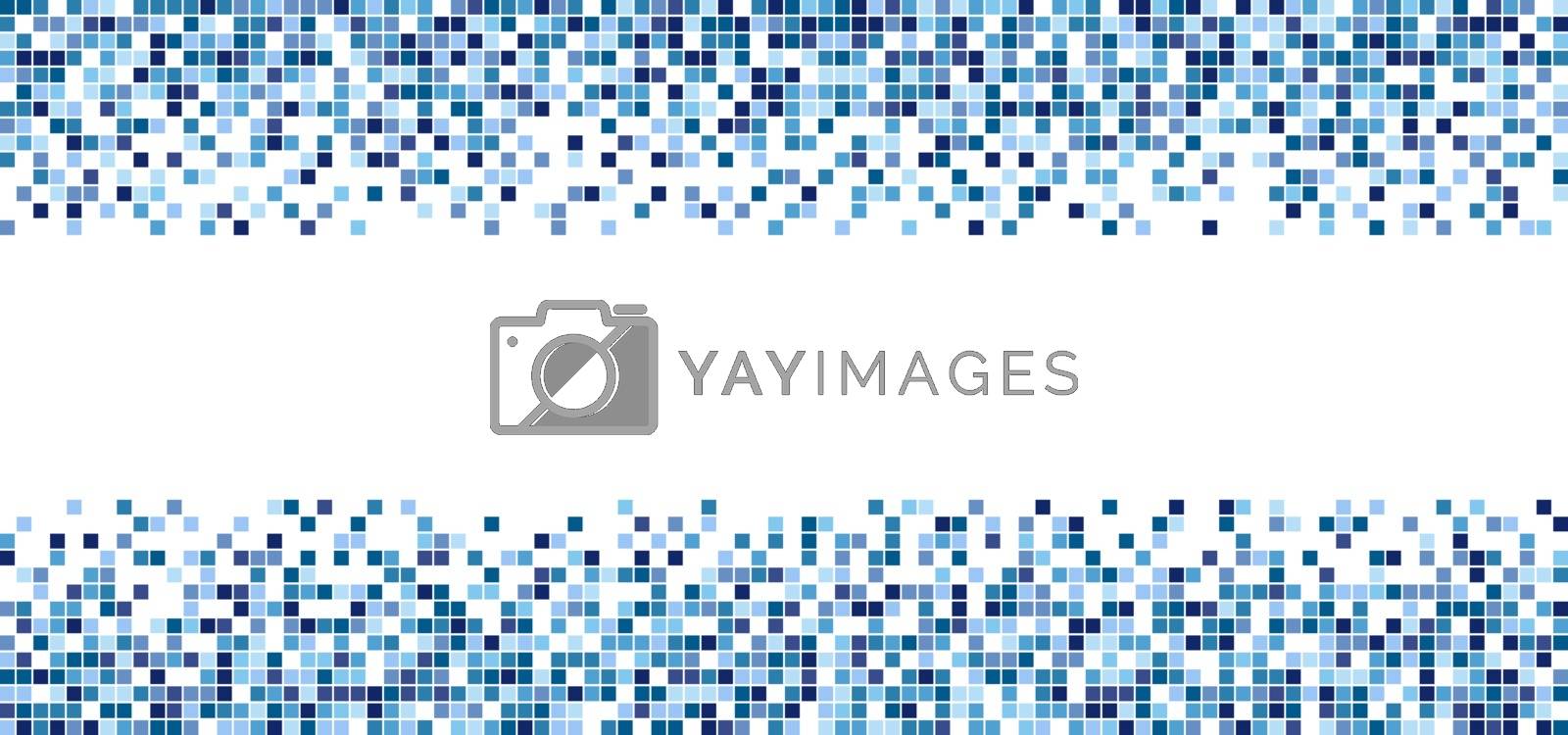 Royalty free image of Blue square pattern mosaic isolated on white background by phochi
