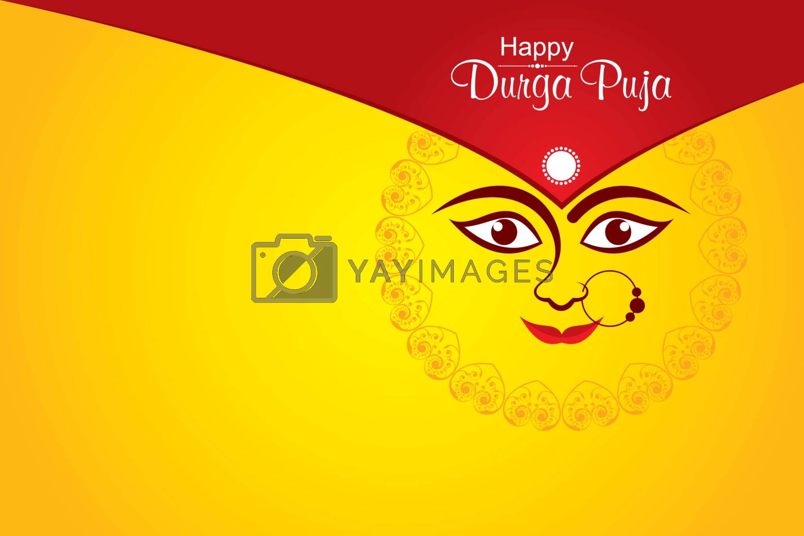 Royalty free image of Navratri utsav greeting card which is celebrate in India by graphicsdunia4you