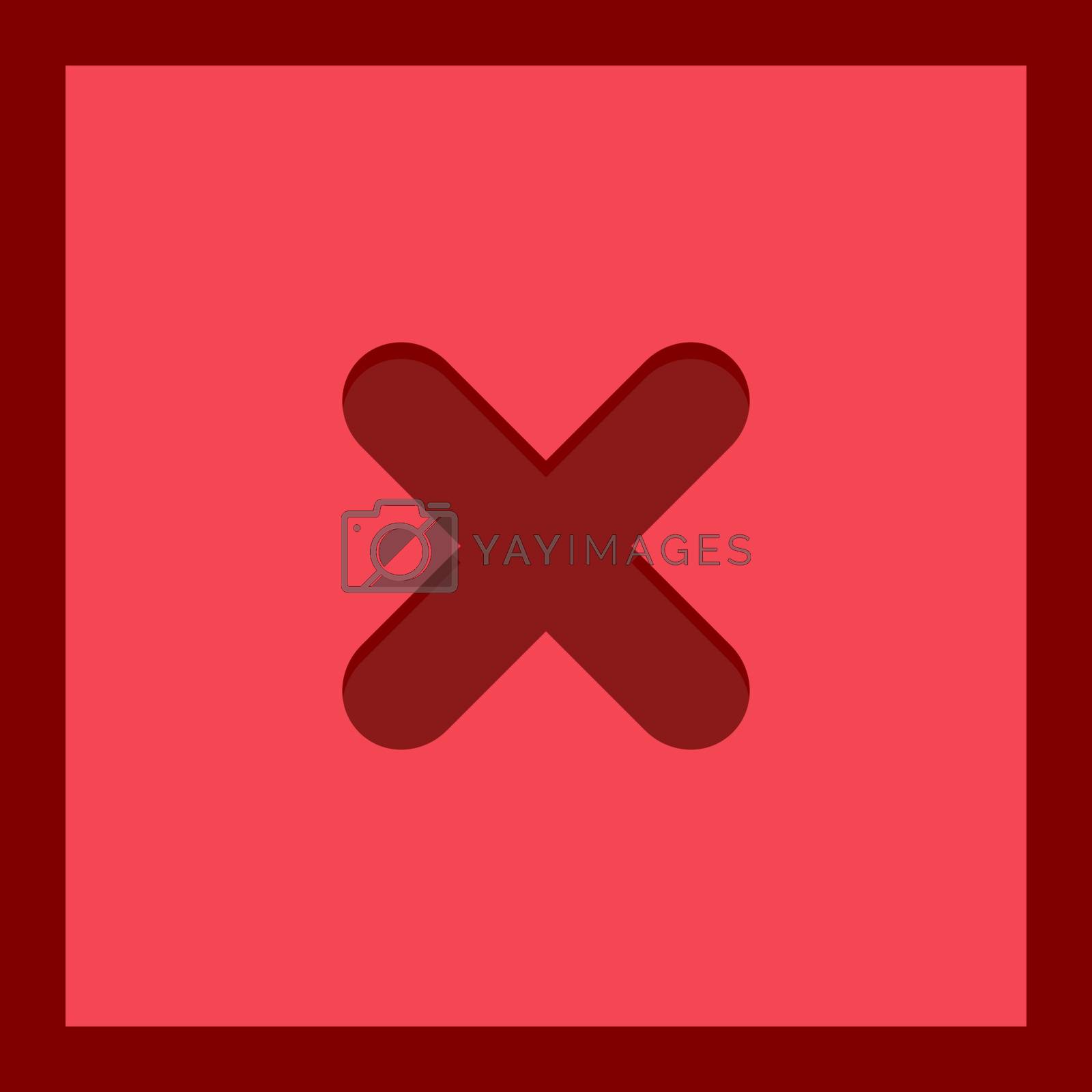 Royalty free image of Wrong marks, Cross marks, Rejected, Disapproved, No, False, Not  by Tsunami Designer