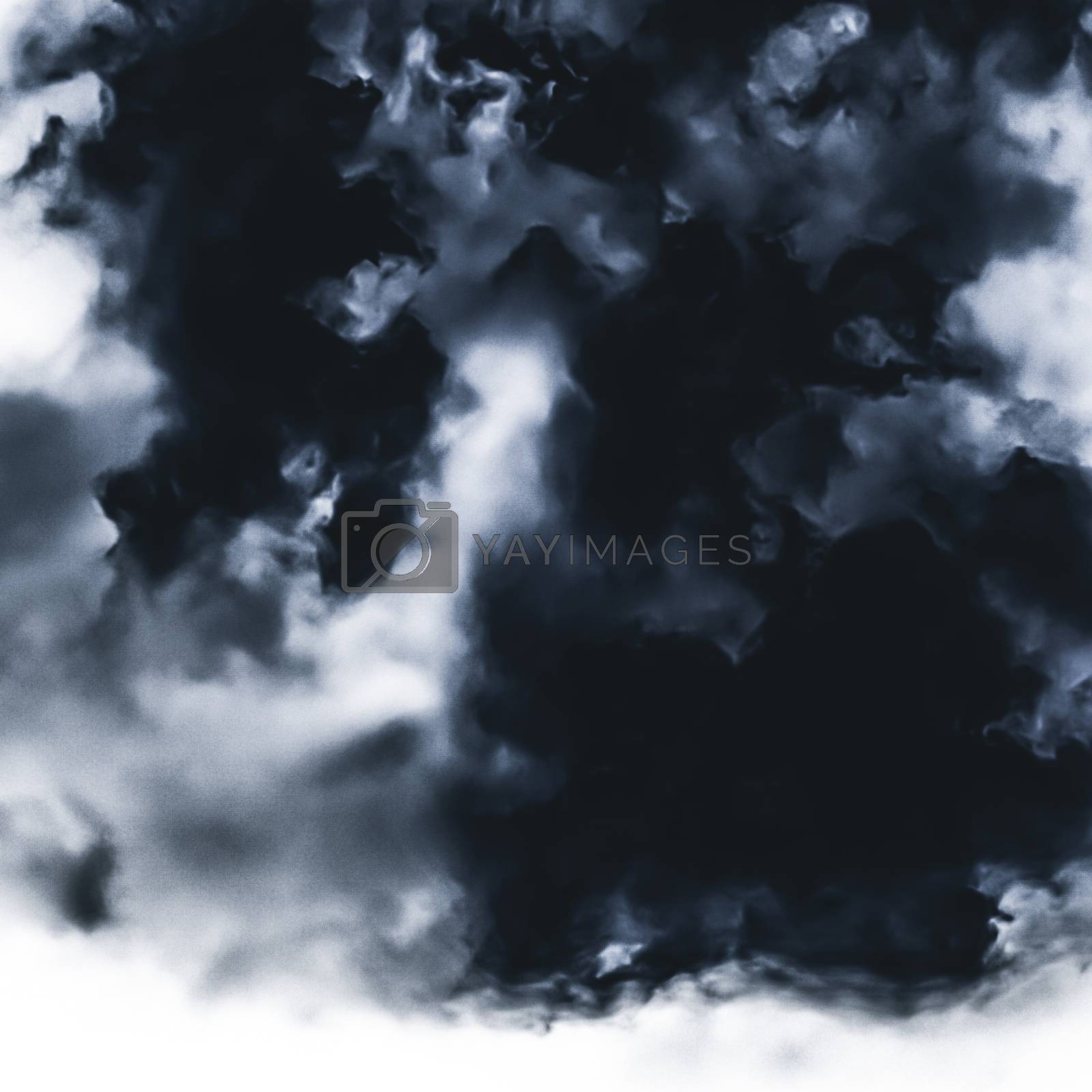 Royalty free image of Minimalistic black cloudy background as abstract backdrop, minim by Anneleven