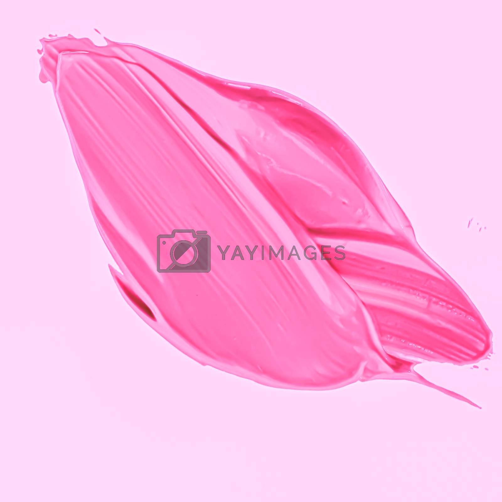 Royalty free image of Pink brush stroke or makeup smudge closeup, beauty cosmetics and by Anneleven