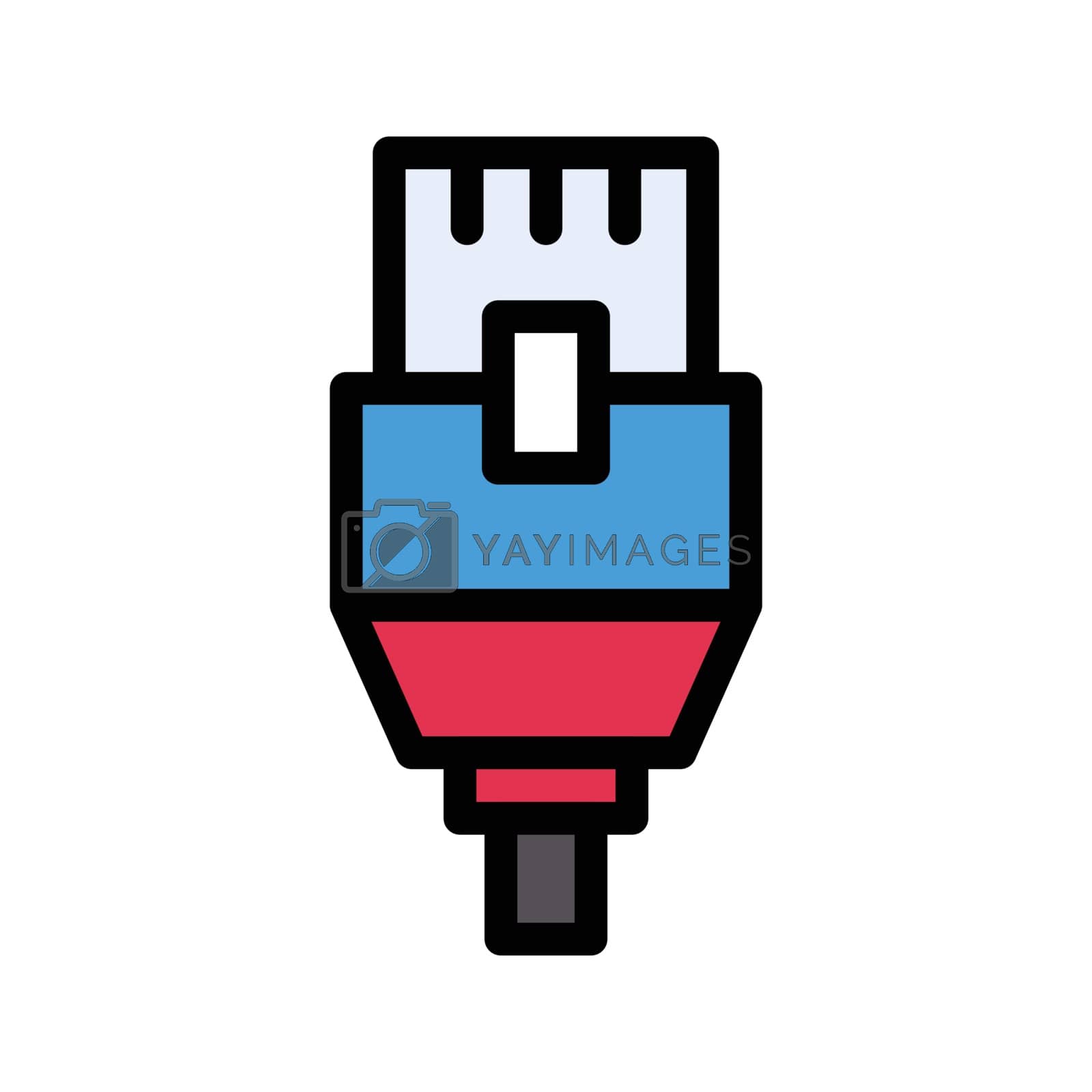 Royalty free image of data cable by vectorstall