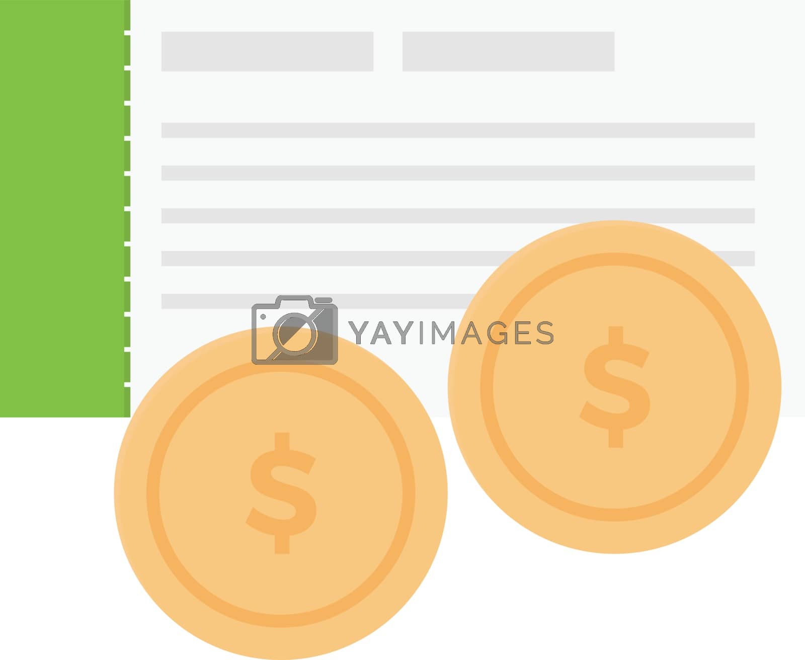 Royalty free image of cheque by vectorstall
