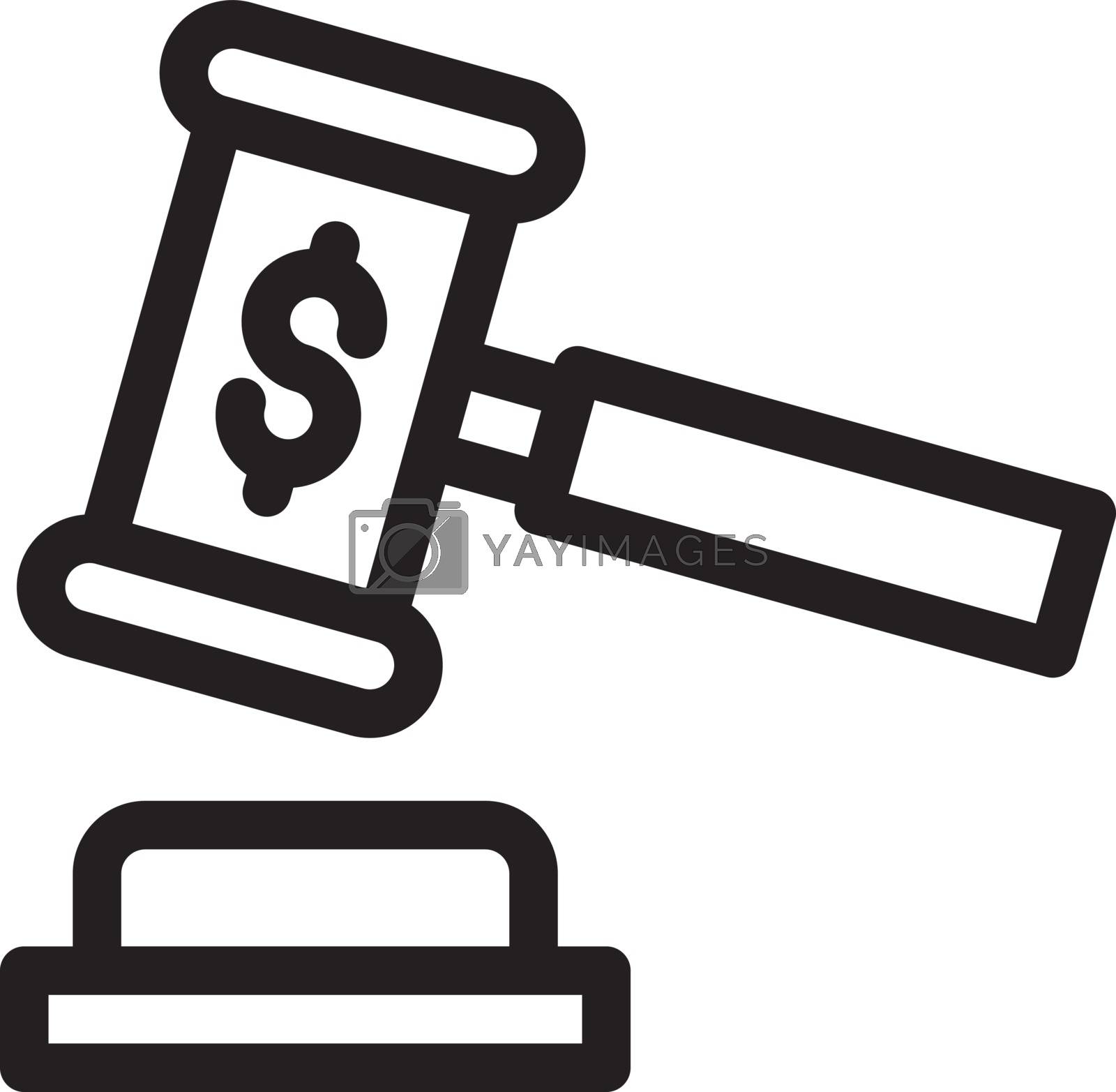 Royalty free image of gavel by vectorstall