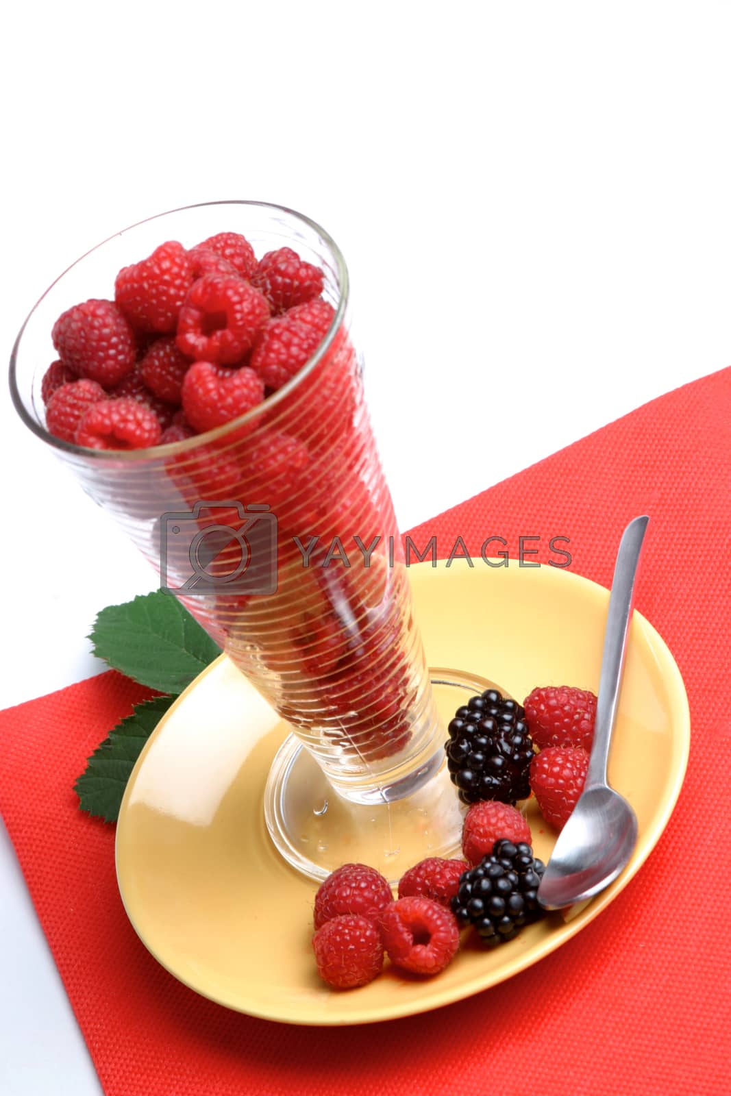 Royalty free image of Raspberry dessert by moodboard