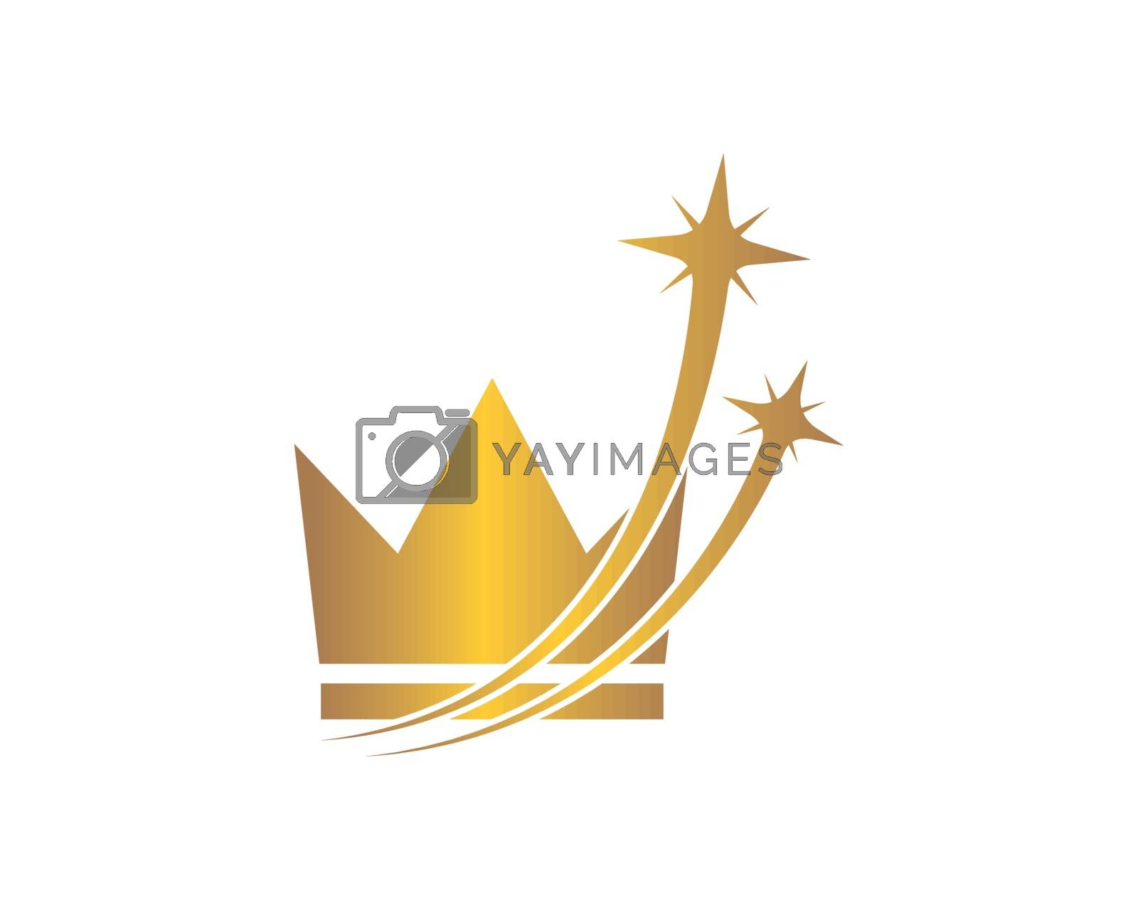 Royalty free image of royal crown logo icon vector illustration by idan