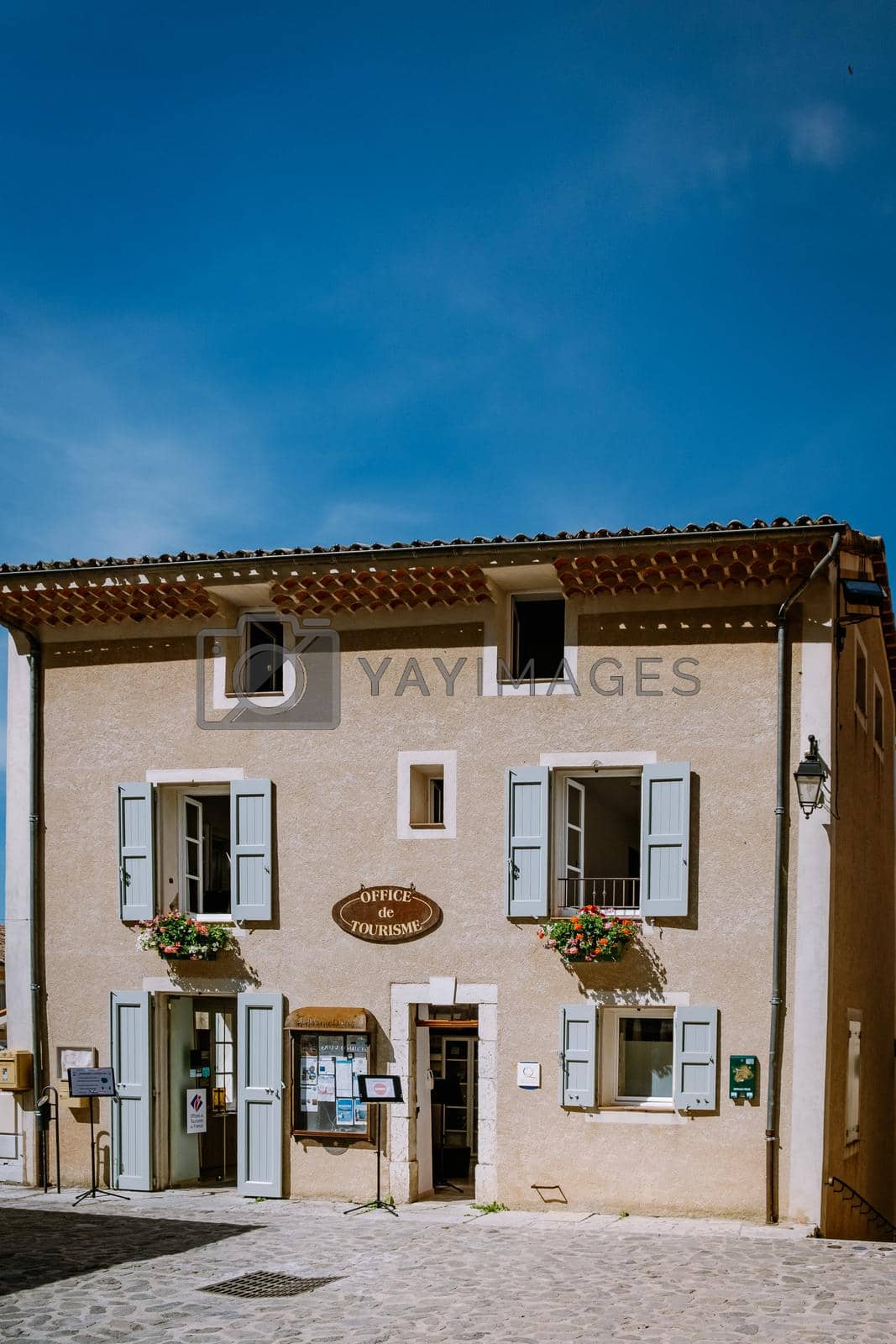 Royalty free image of The Village of Moustiers-Sainte-Marie, Provence, France June 2020 by fokkebok