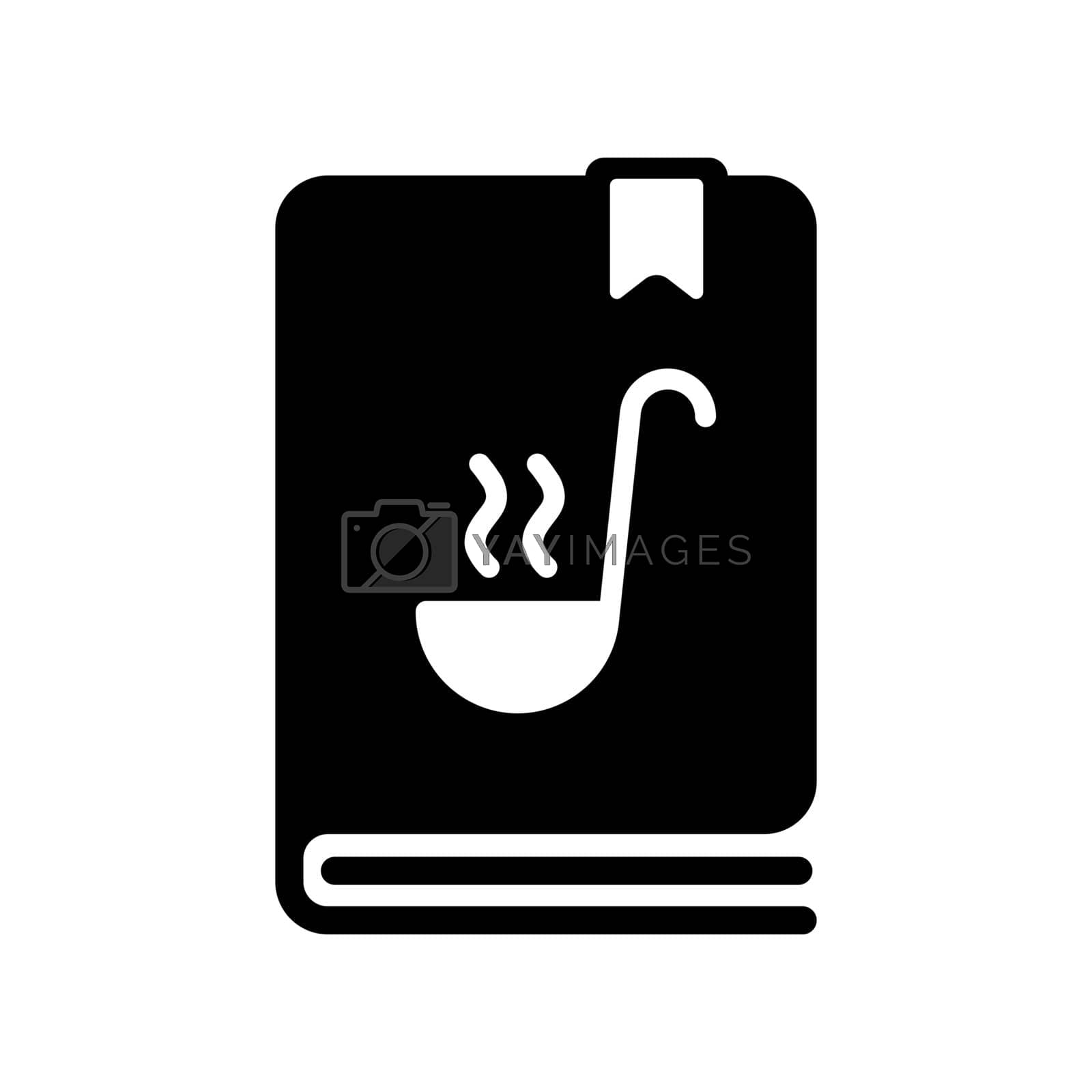 Royalty free image of Cookbook or cookery book vector glyph icon. Recipe book by nosik