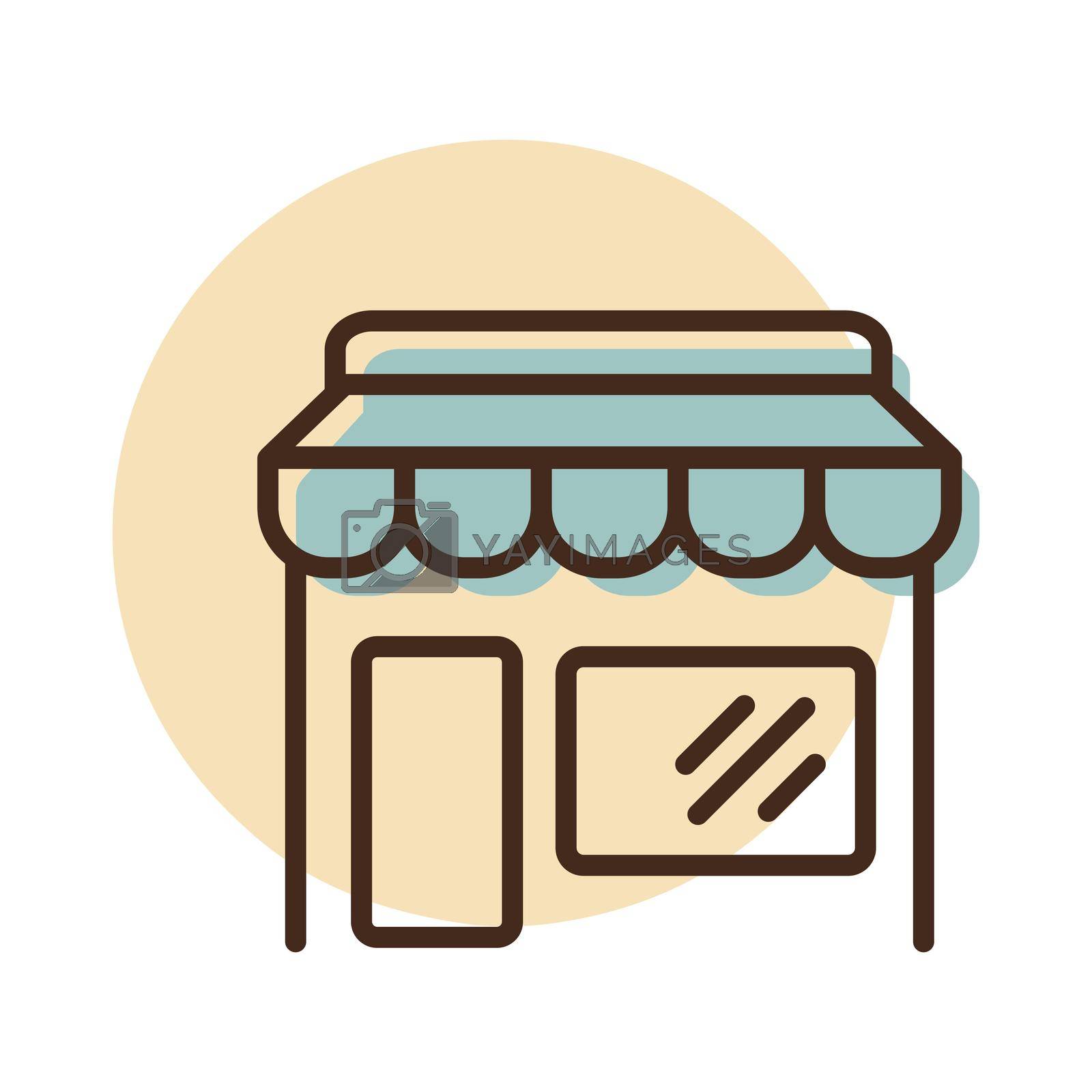 Royalty free image of Store front isolated vector icon by nosik