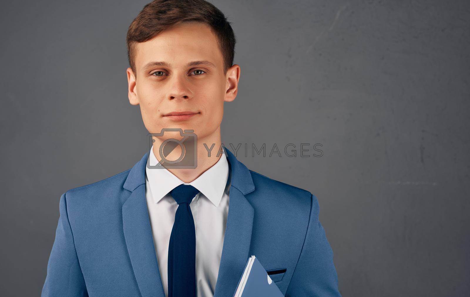 business man in tie communication official work finance. High quality photo