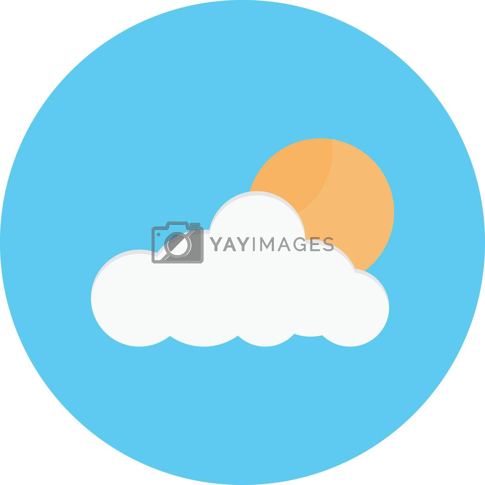 weather vector colour flat icon