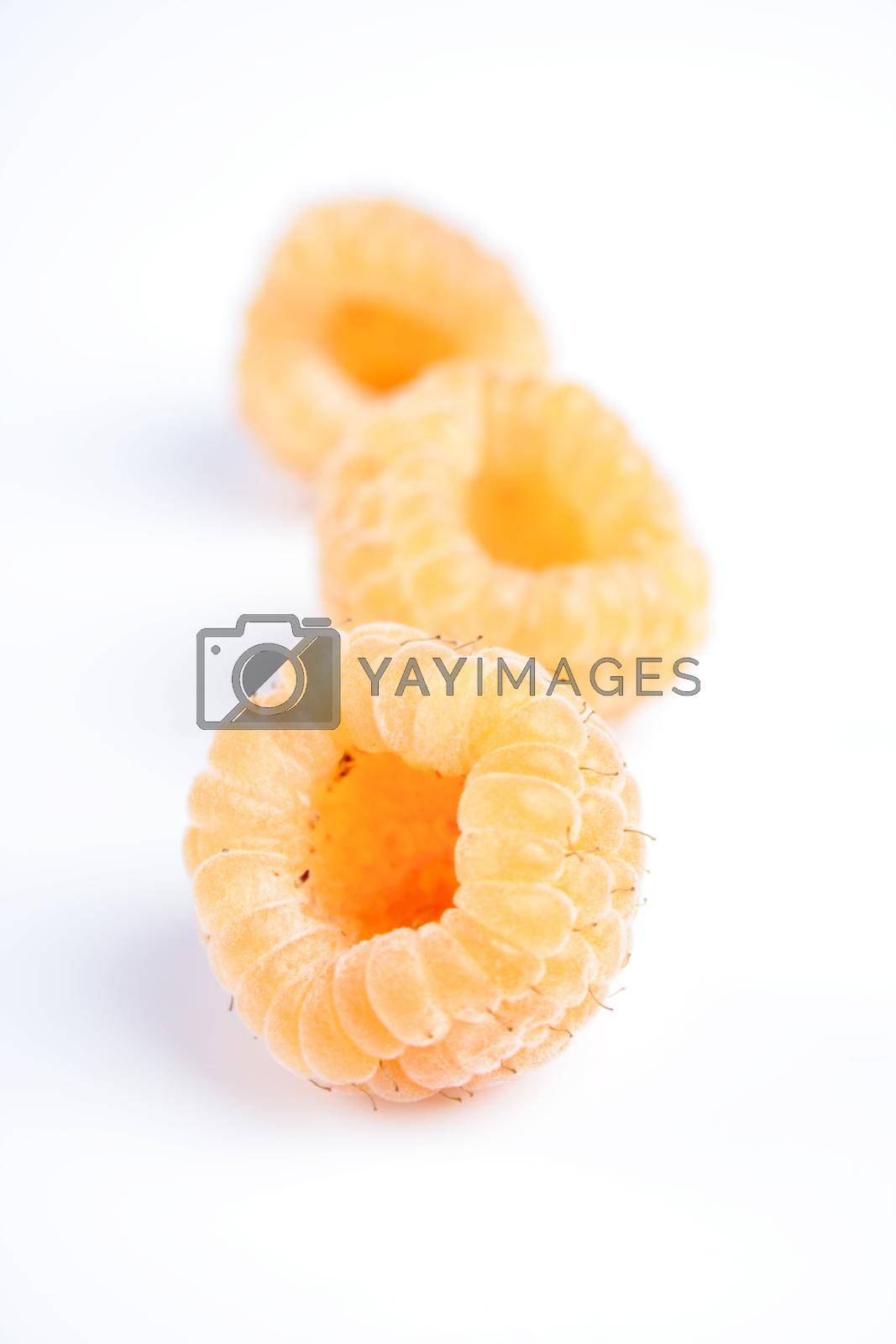 Royalty free image of Orange raspberries by moodboard