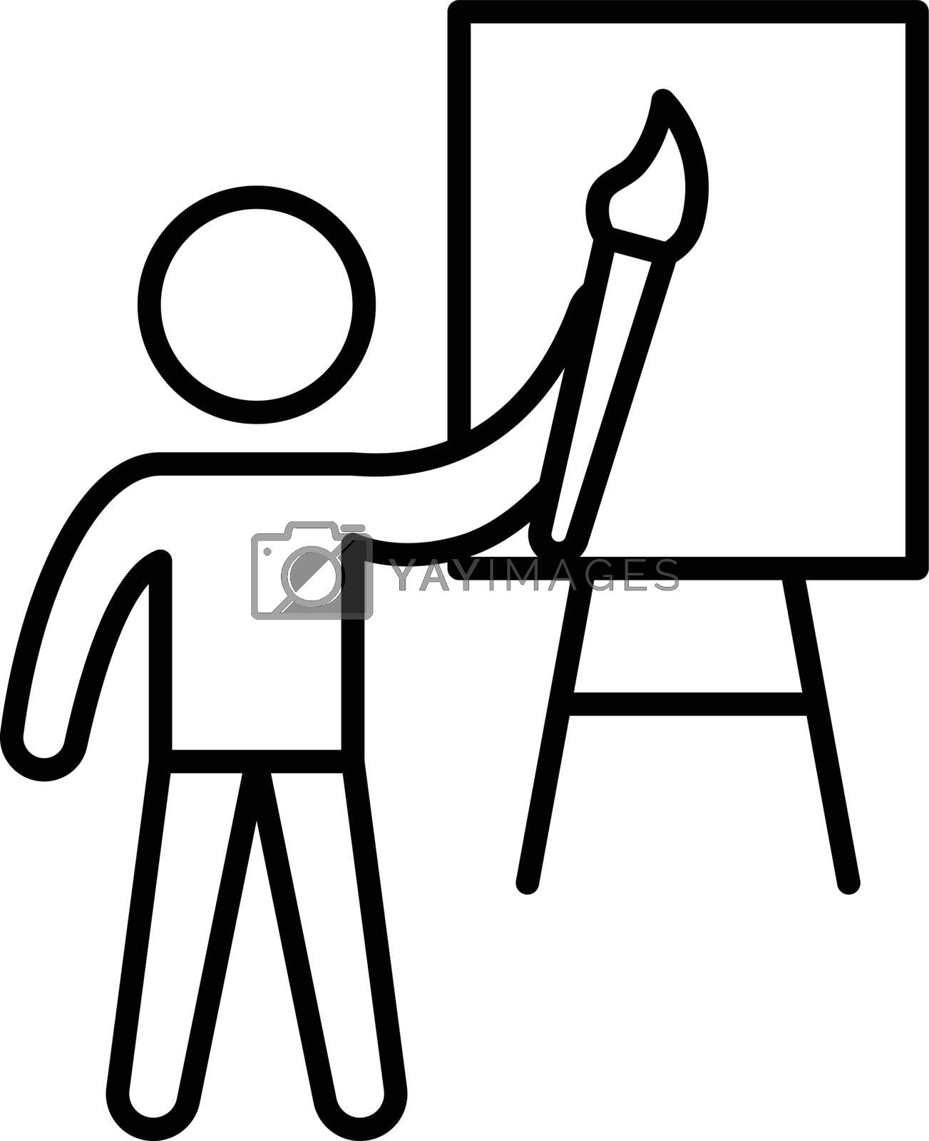 Royalty free image of painter by vectorstall