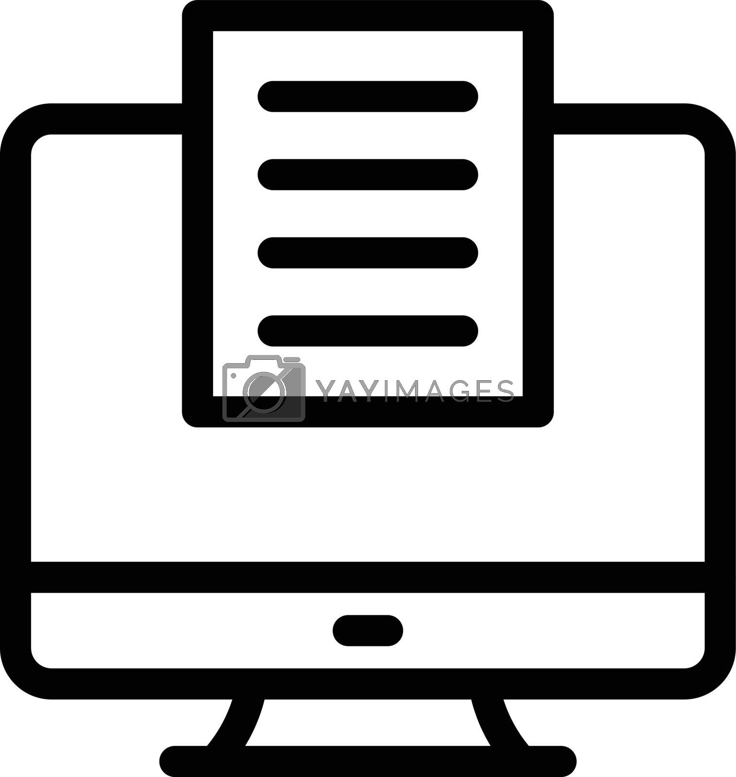 online education vector thin line icon