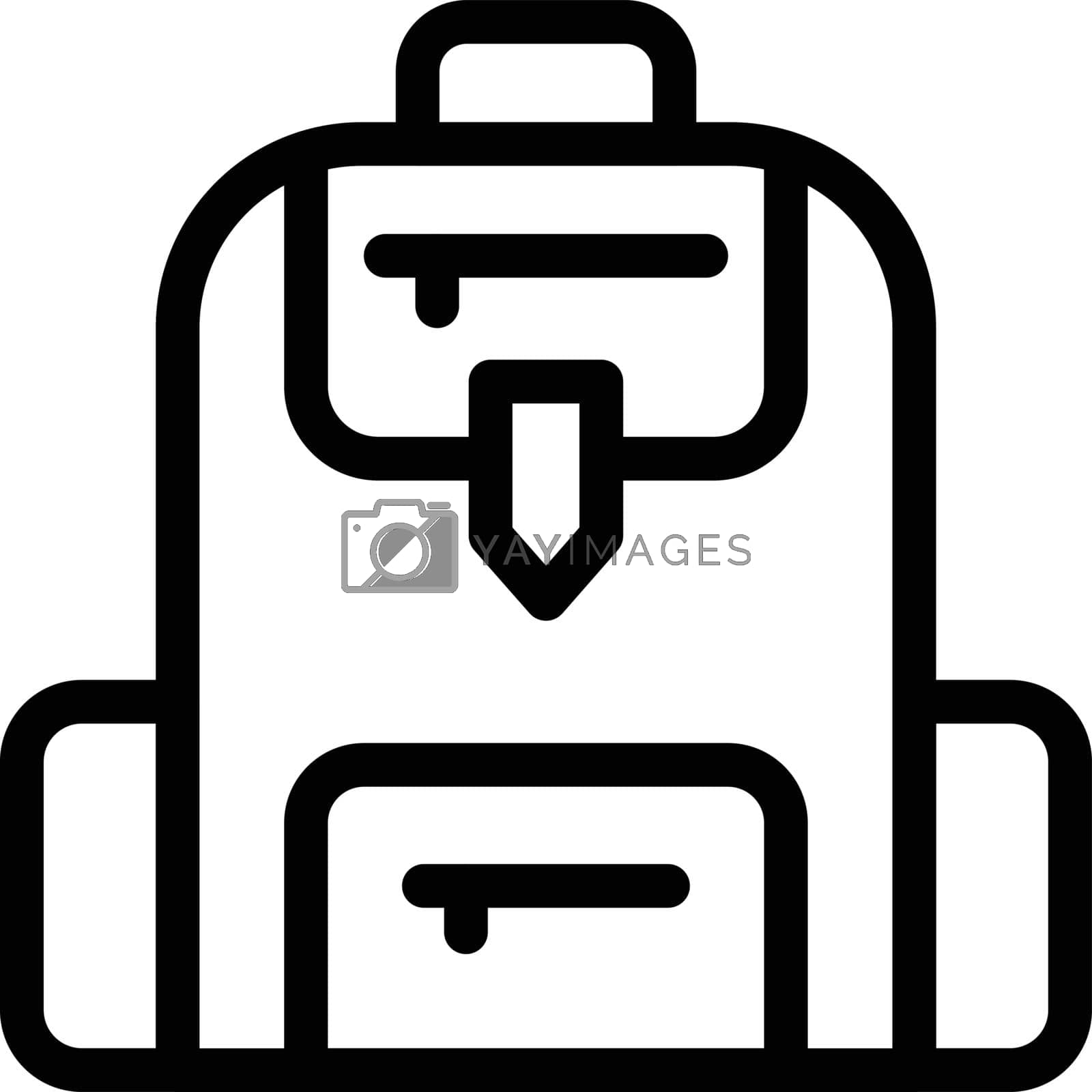 Royalty free image of backpack by vectorstall