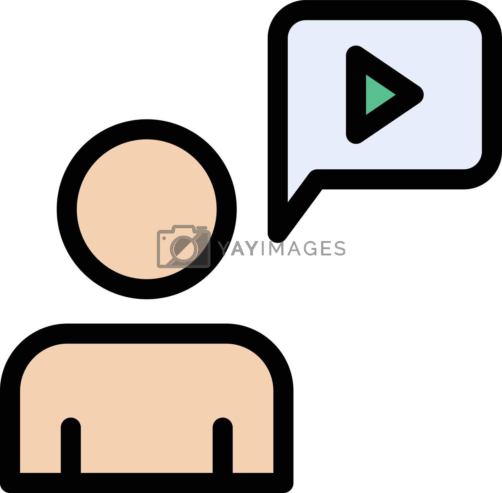 video education vector line colour icon
