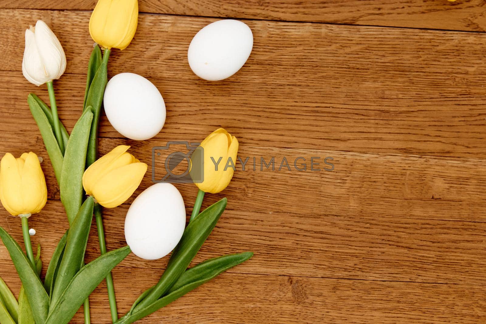 Royalty free image of Bouquet flowers easter eggs decoration tradition holiday by SHOTPRIME