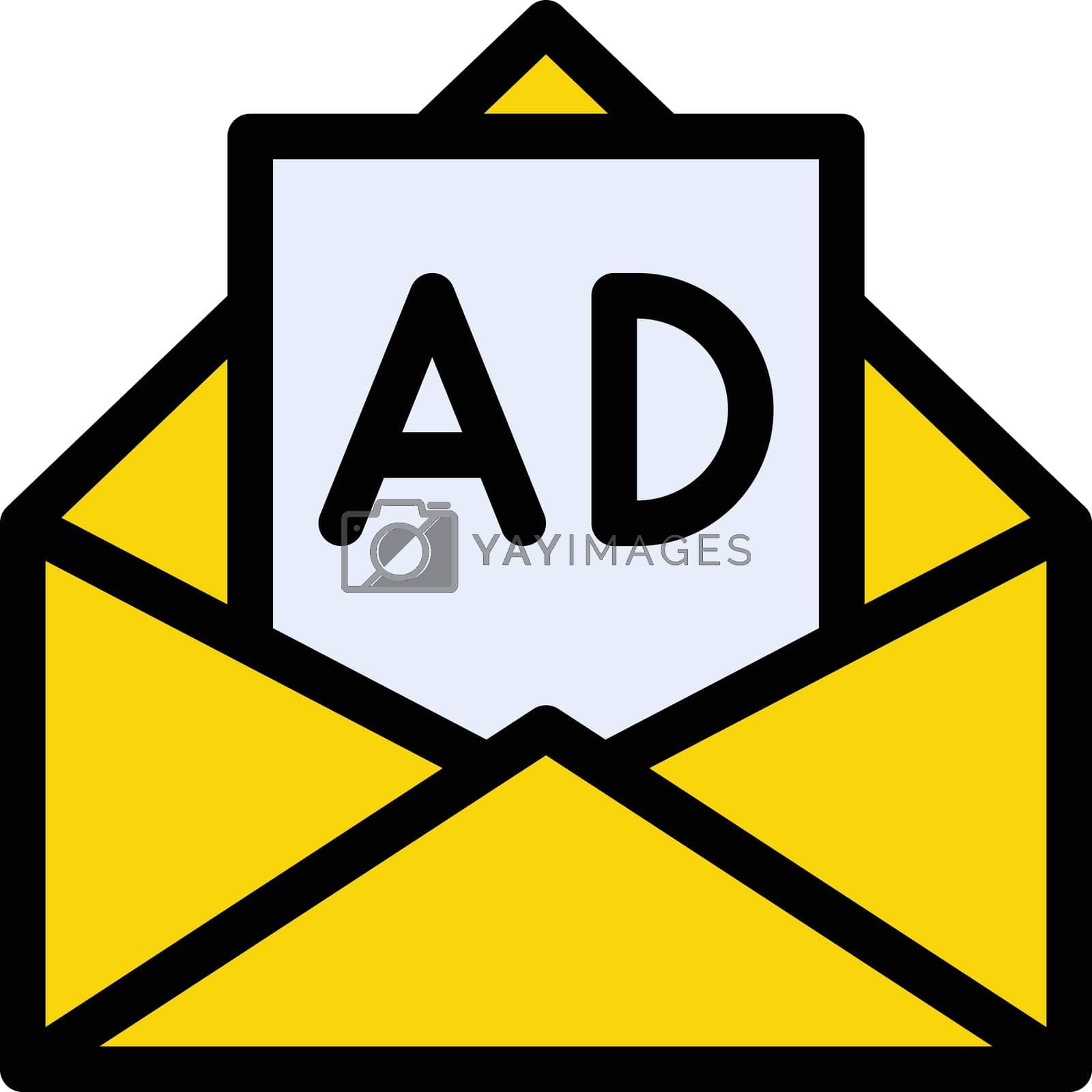 Royalty free image of ad message by vectorstall