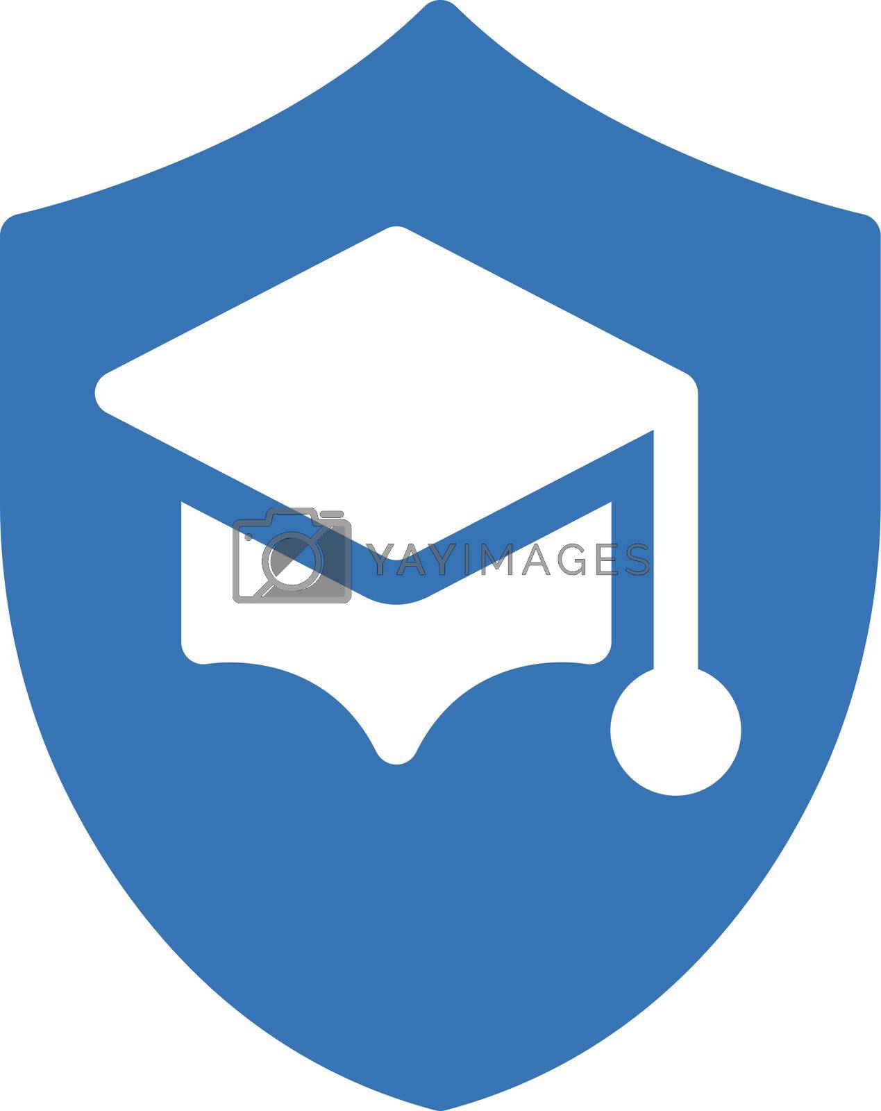 shield education vector glyph colour icon